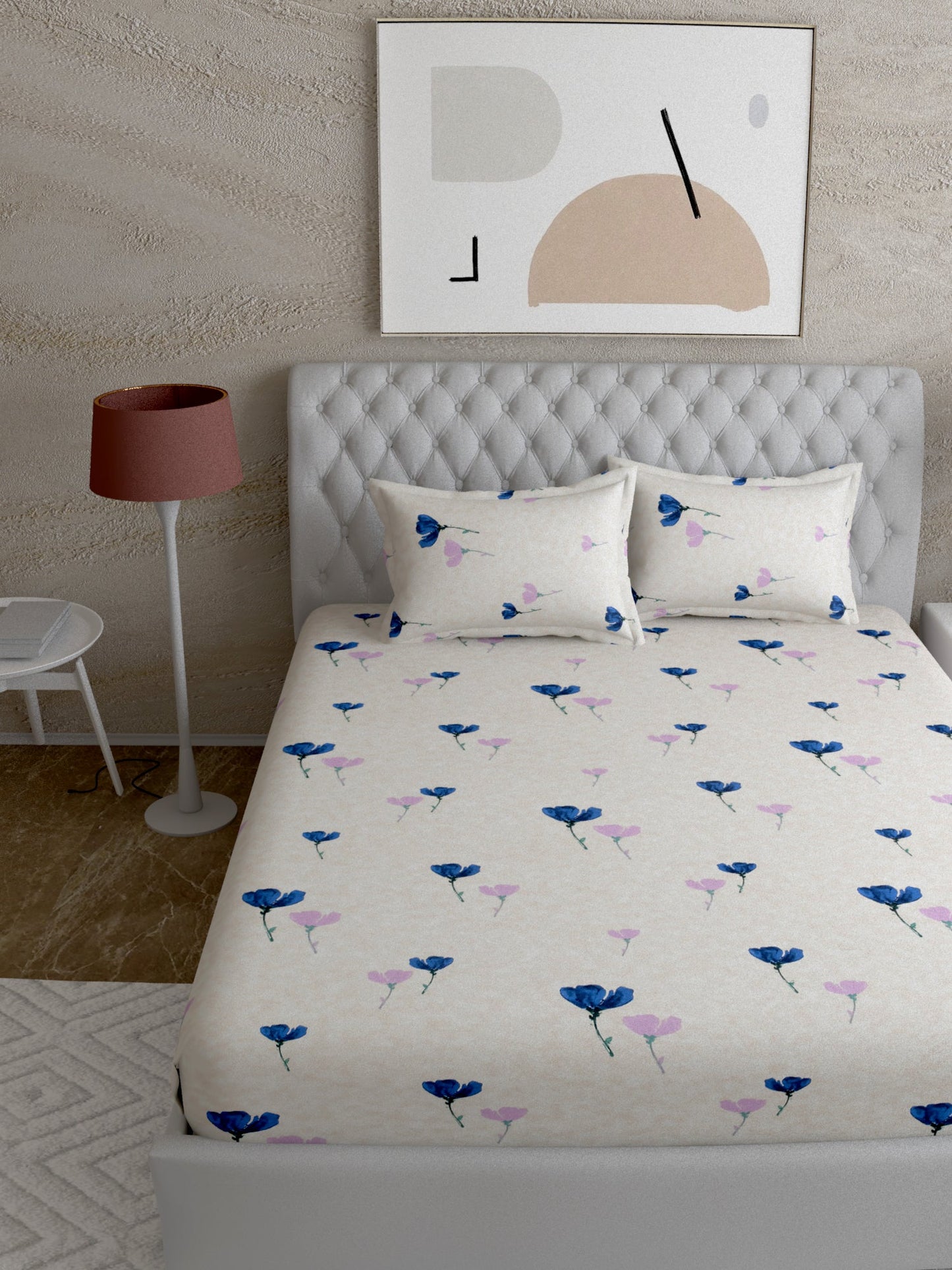 Rio - Super King bedsheet with 2 Pillow Covers