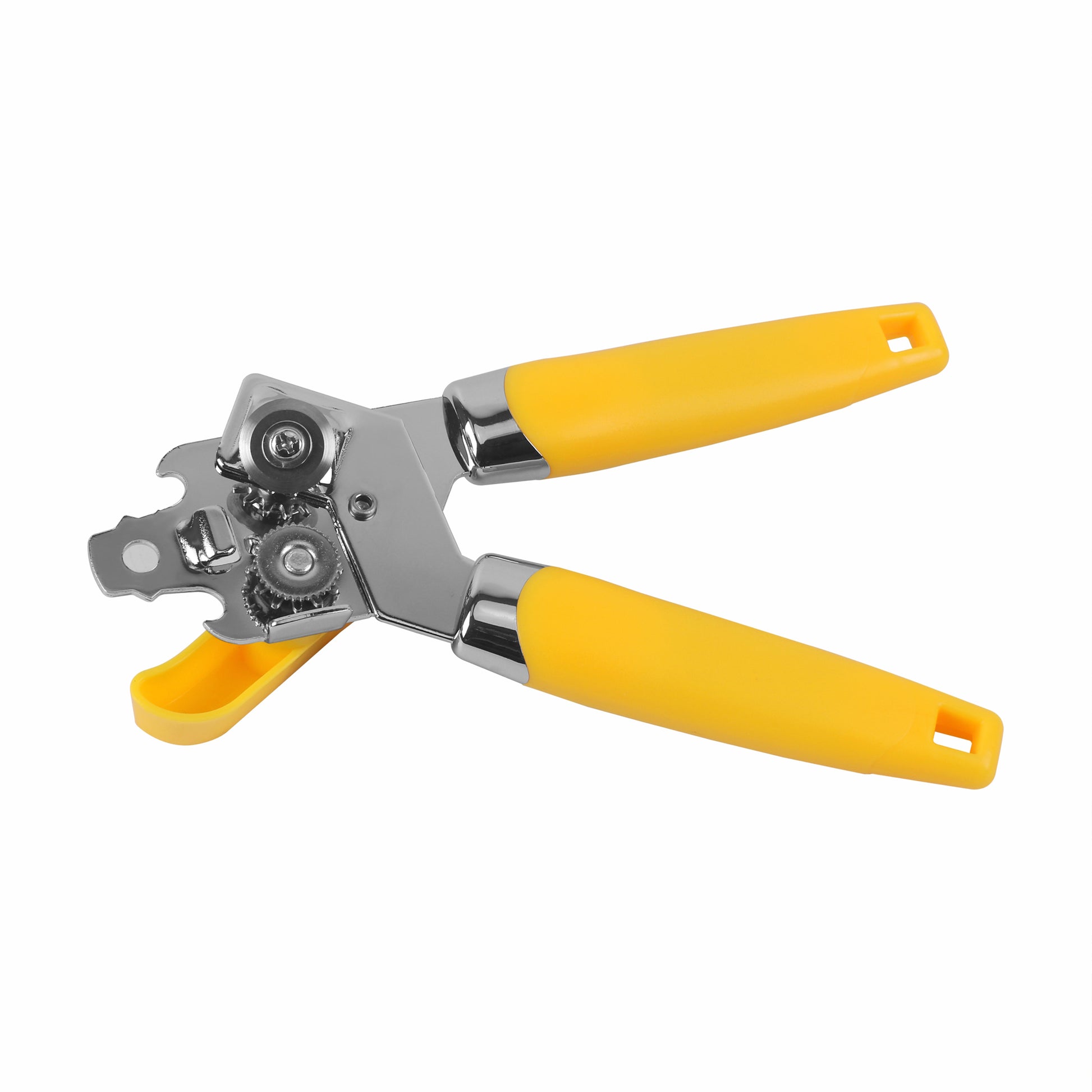 Classy Touch - 3-In-1 Stainless Steel Can Opener Yellow - Ghar Sajawat