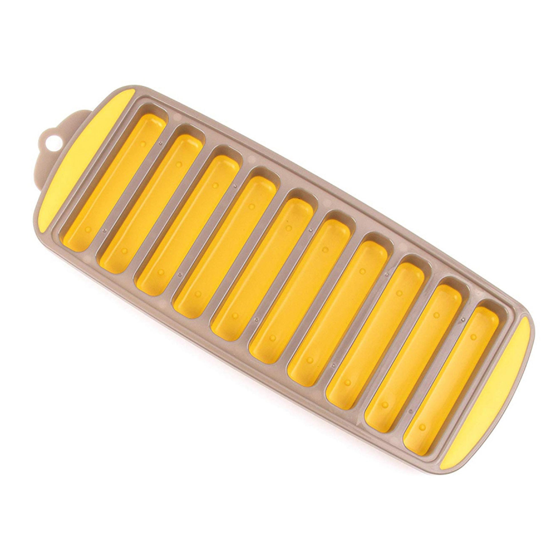 Classy Touch - Ice Cube Tray Silicone Ice Stick Cube Trays with Easy Push and Pop Out Material Yellow - Ghar Sajawat