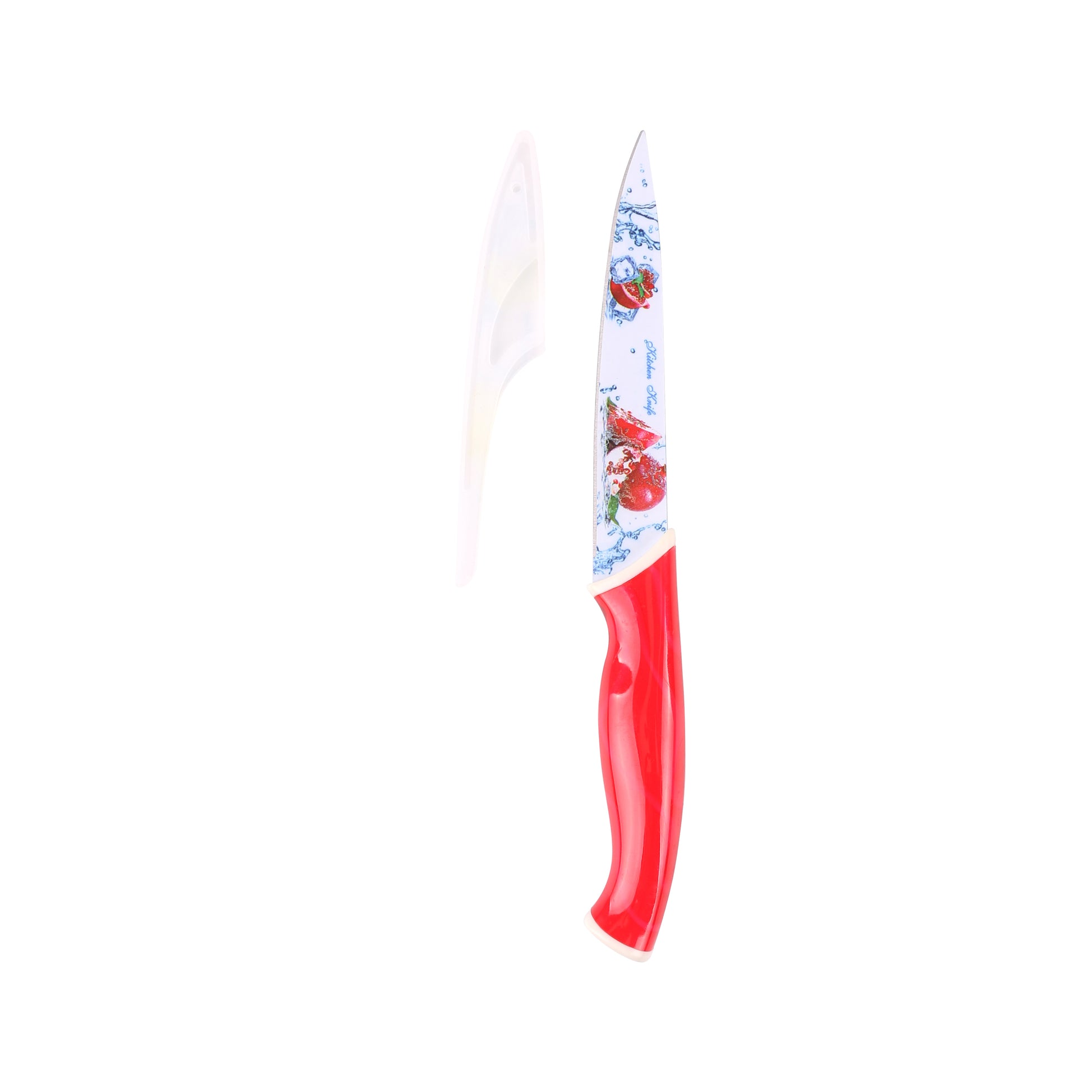 Classy Touch - Kitchen Knife Stainless Steel Red - Ghar Sajawat