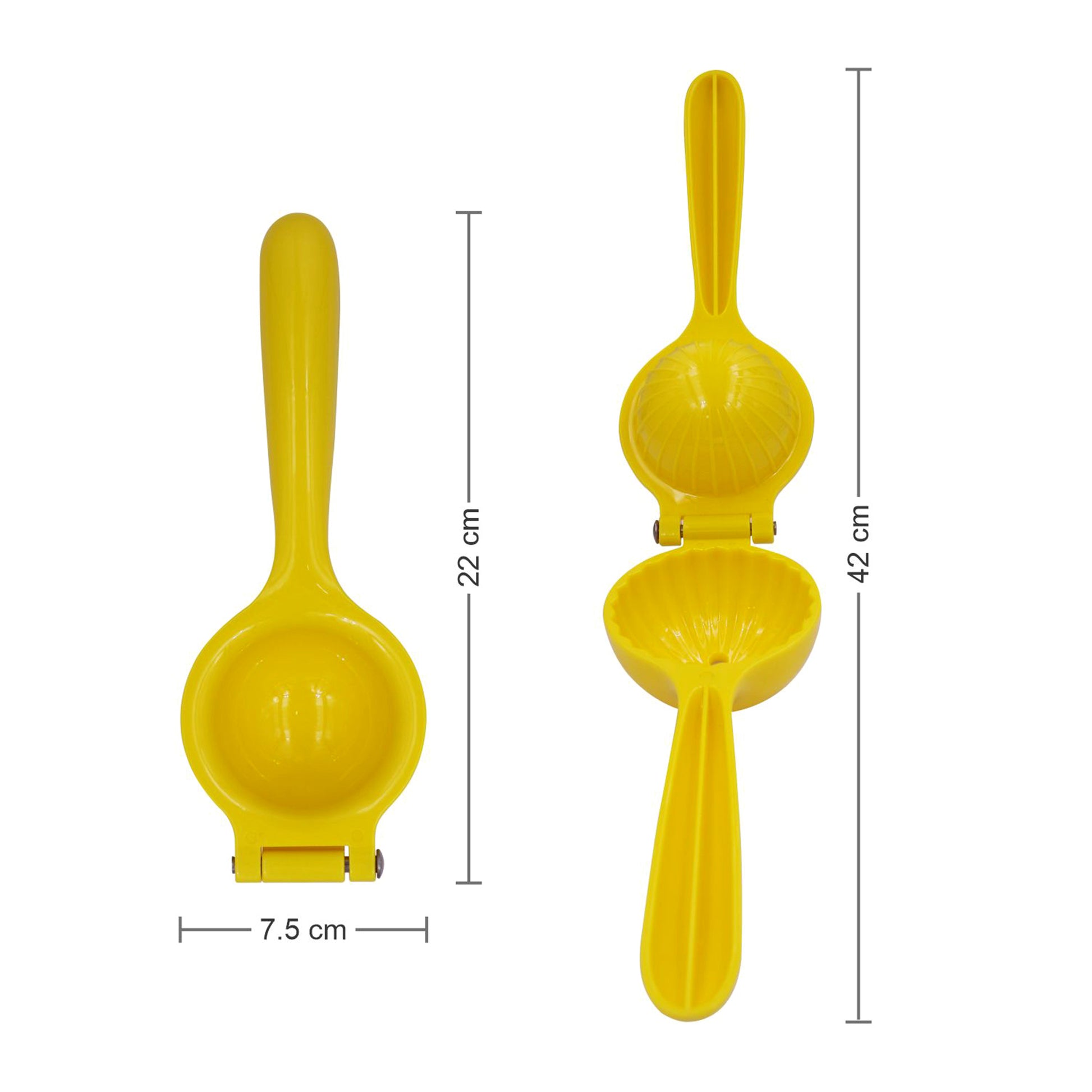 Classy Touch - Lemon Squeezer High Quality ABS Plastic Squeezer Yellow - Ghar Sajawat