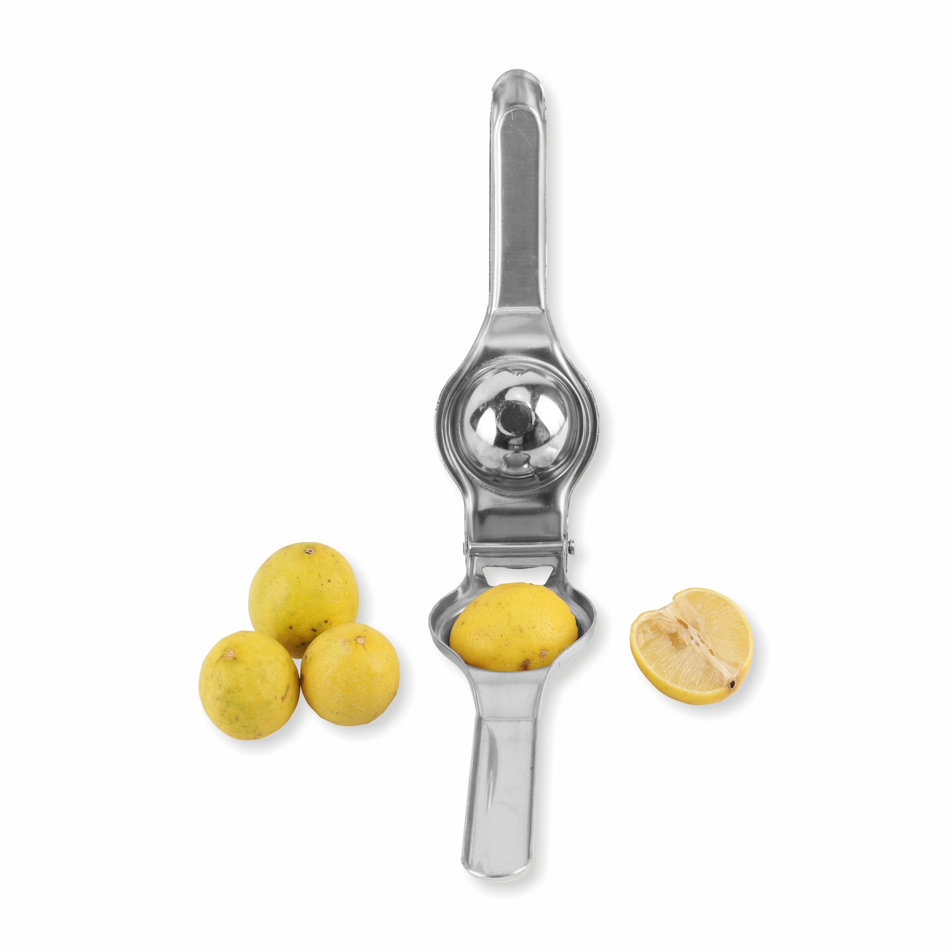 Classy Touch - Lemon Squeezer Stainless Steel With Opner Silver - Ghar Sajawat