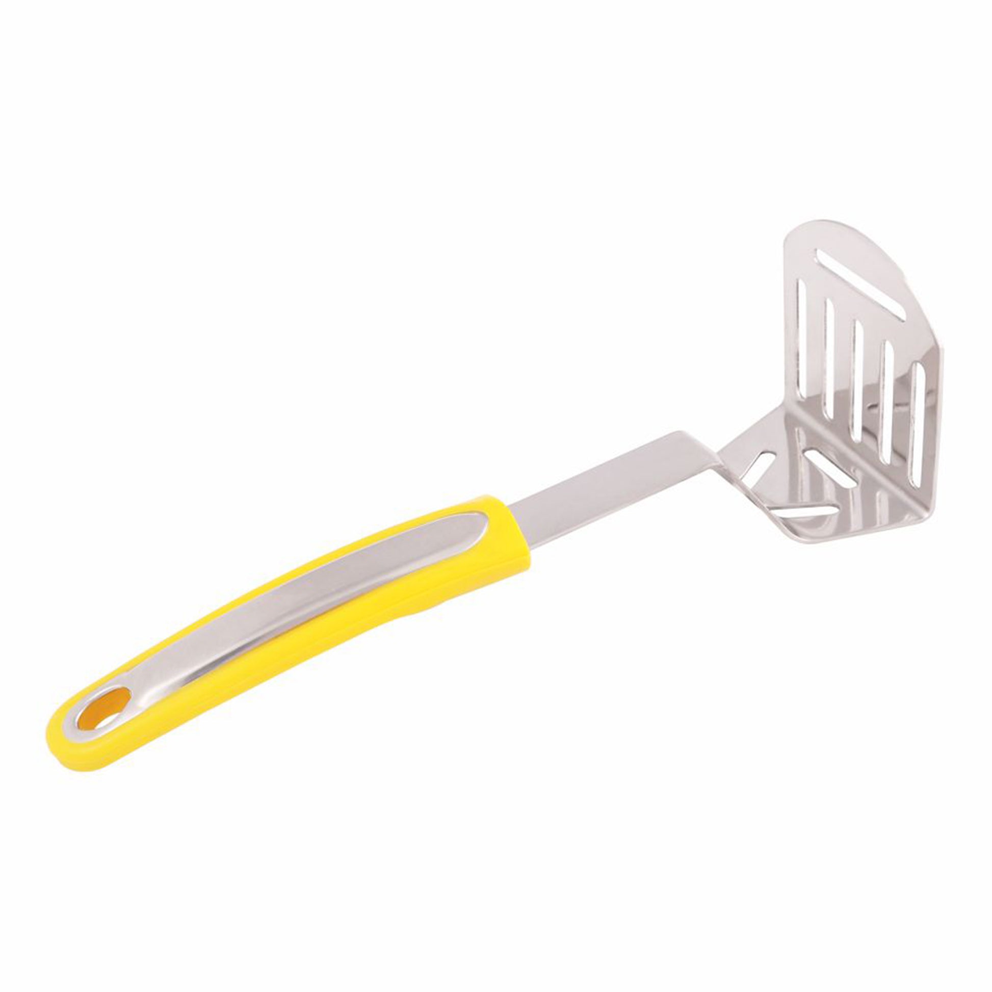 Classy Touch - Potato And Veg Masher Stainless Steel With ABS Plastic Handle Yellow - Ghar Sajawat