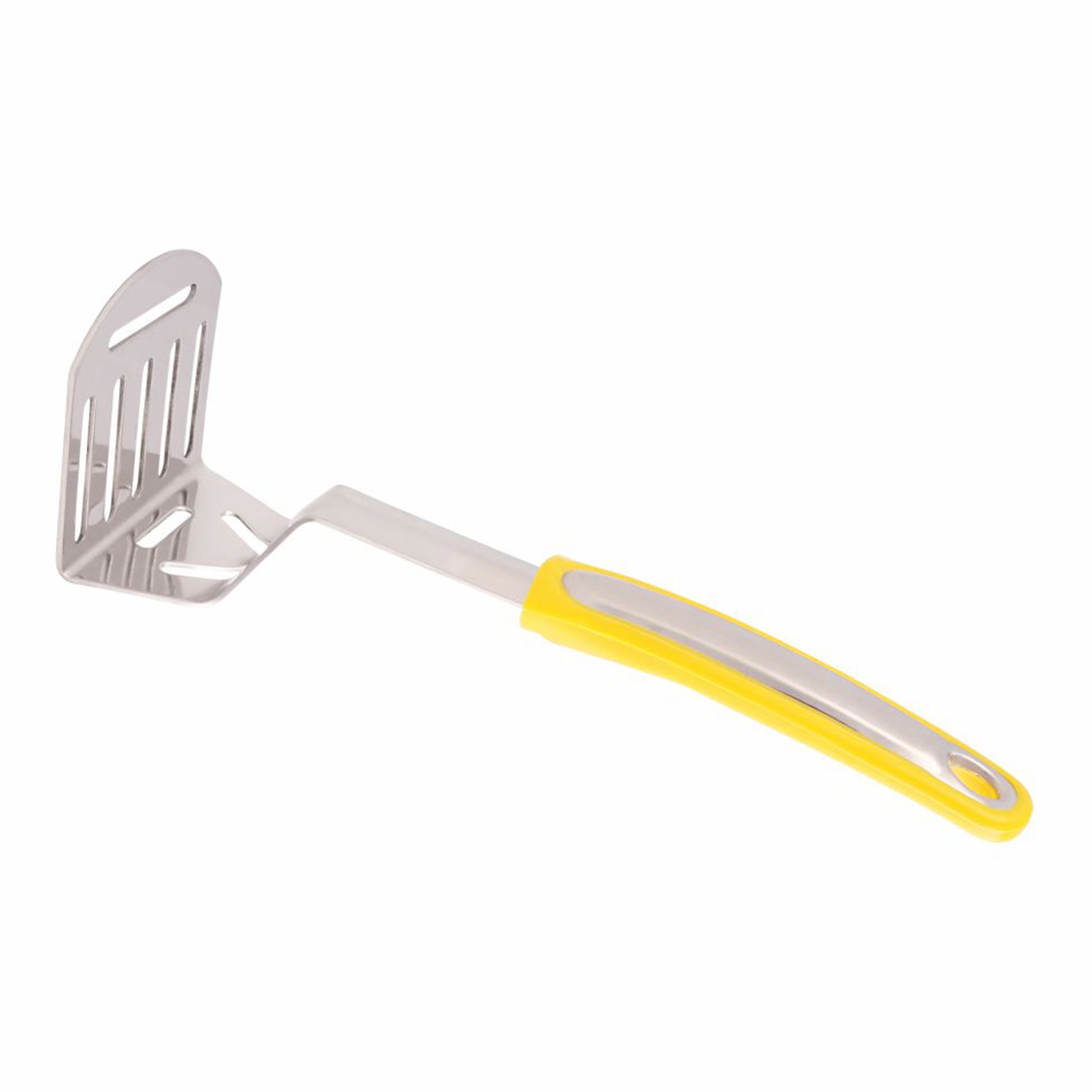 Classy Touch - Potato And Veg Masher Stainless Steel With ABS Plastic Handle Yellow - Ghar Sajawat