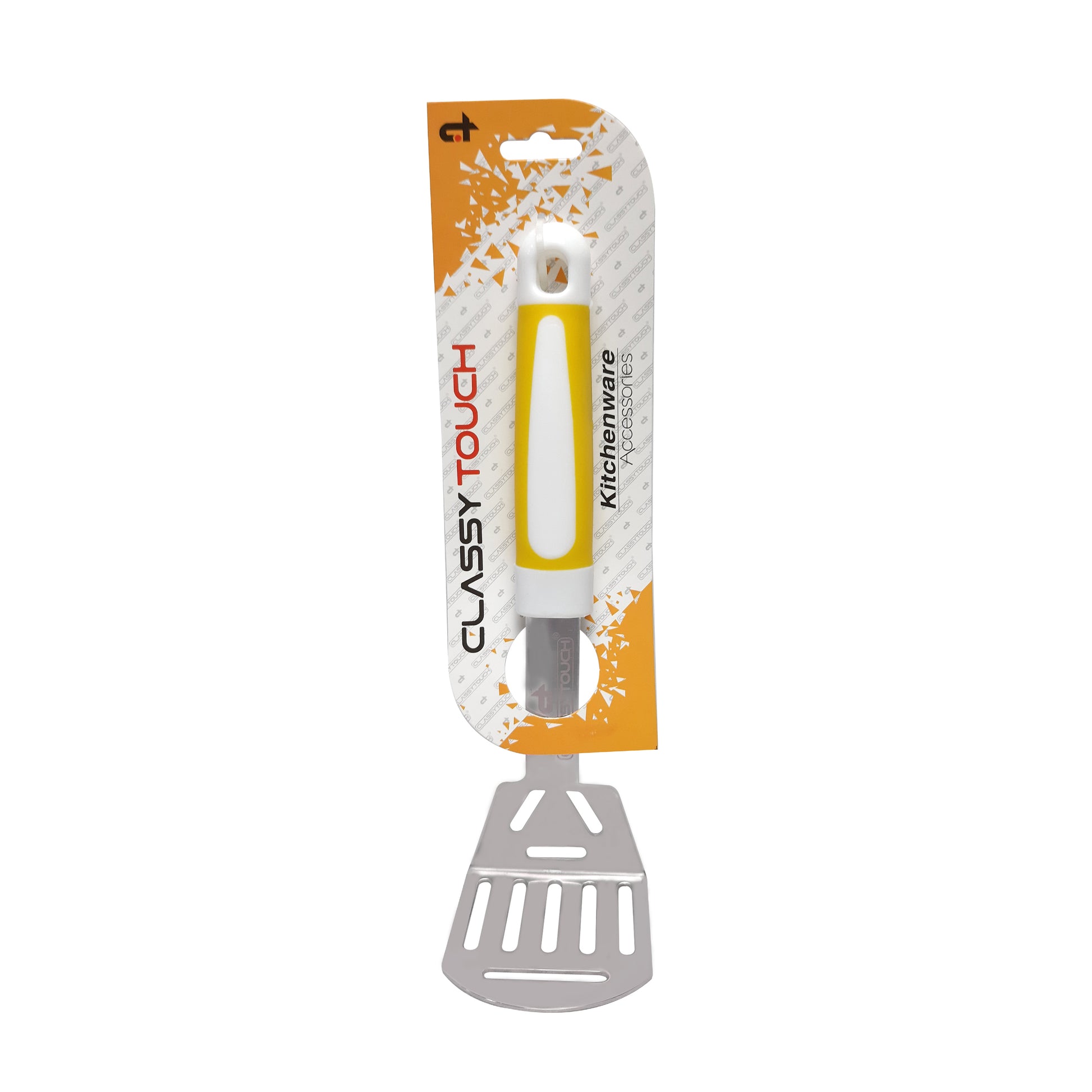 Classy Touch - Potato And Veg Masher Stainless Steel With ABS Plastic Handle Yellow - Ghar Sajawat