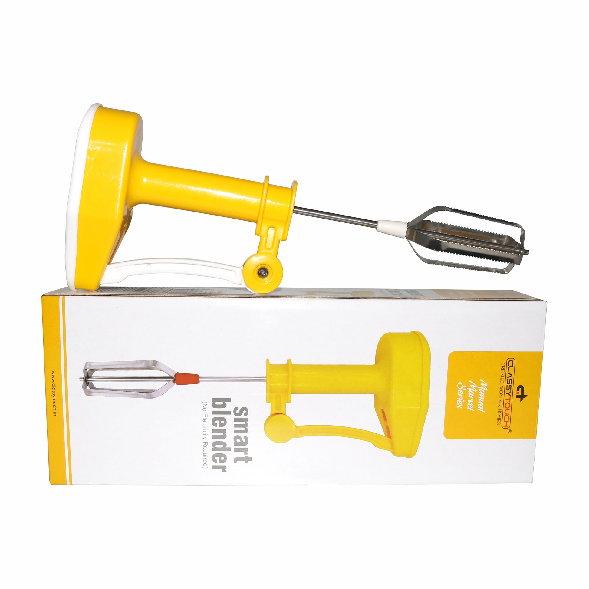 Classy Touch - Smart Blender Stainless Steel And ABS Plastic Hand Blender Yellow - Ghar Sajawat