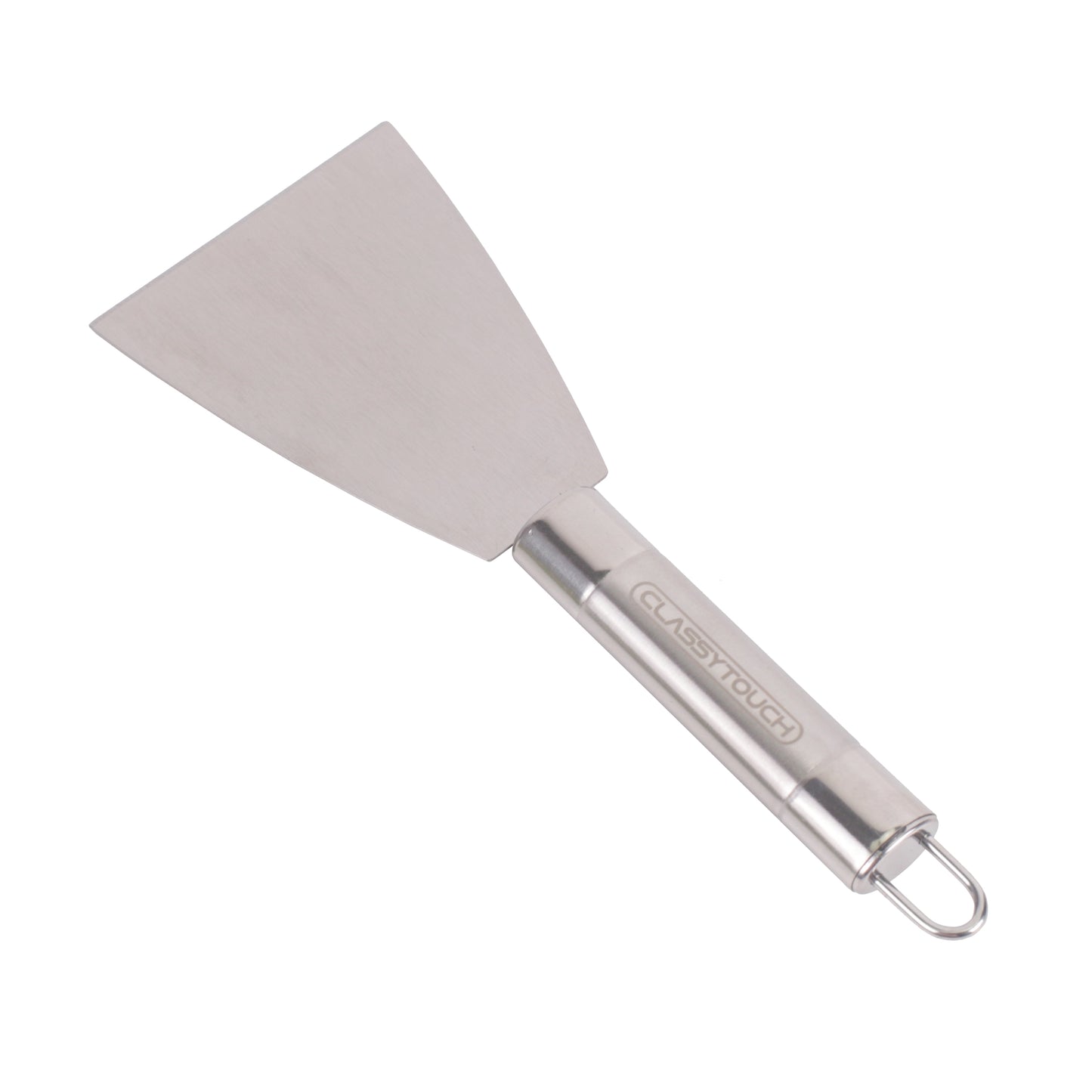 Classy Touch - Solid Turner Stainless Steel Spatula for Flat Top Grilling Flipping Cooking Yellow - Ghar Sajawat