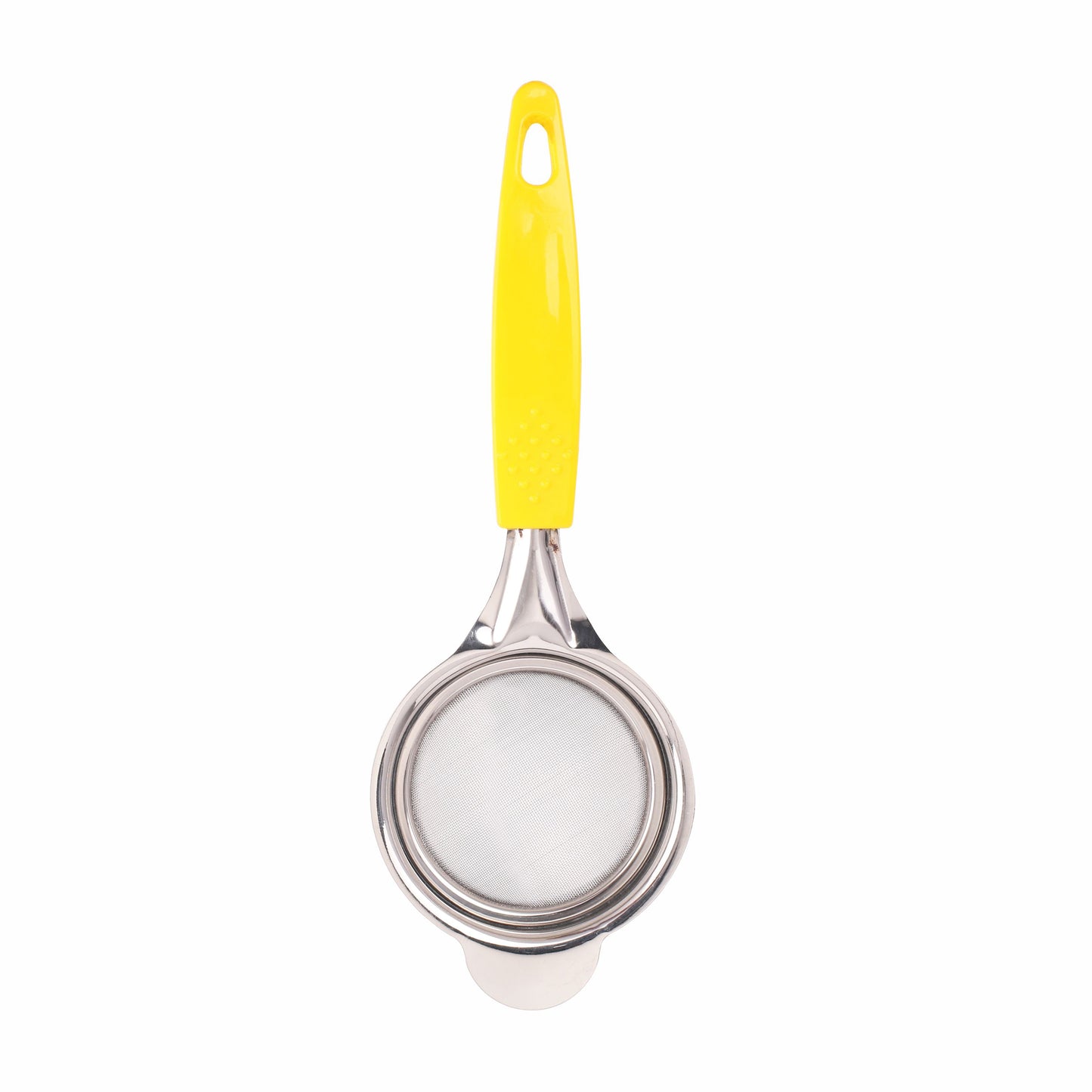 Classy Touch - Tea Strainer Stainless Steel Double Mesh Tea Strainer (Small) Yellow - Ghar Sajawat