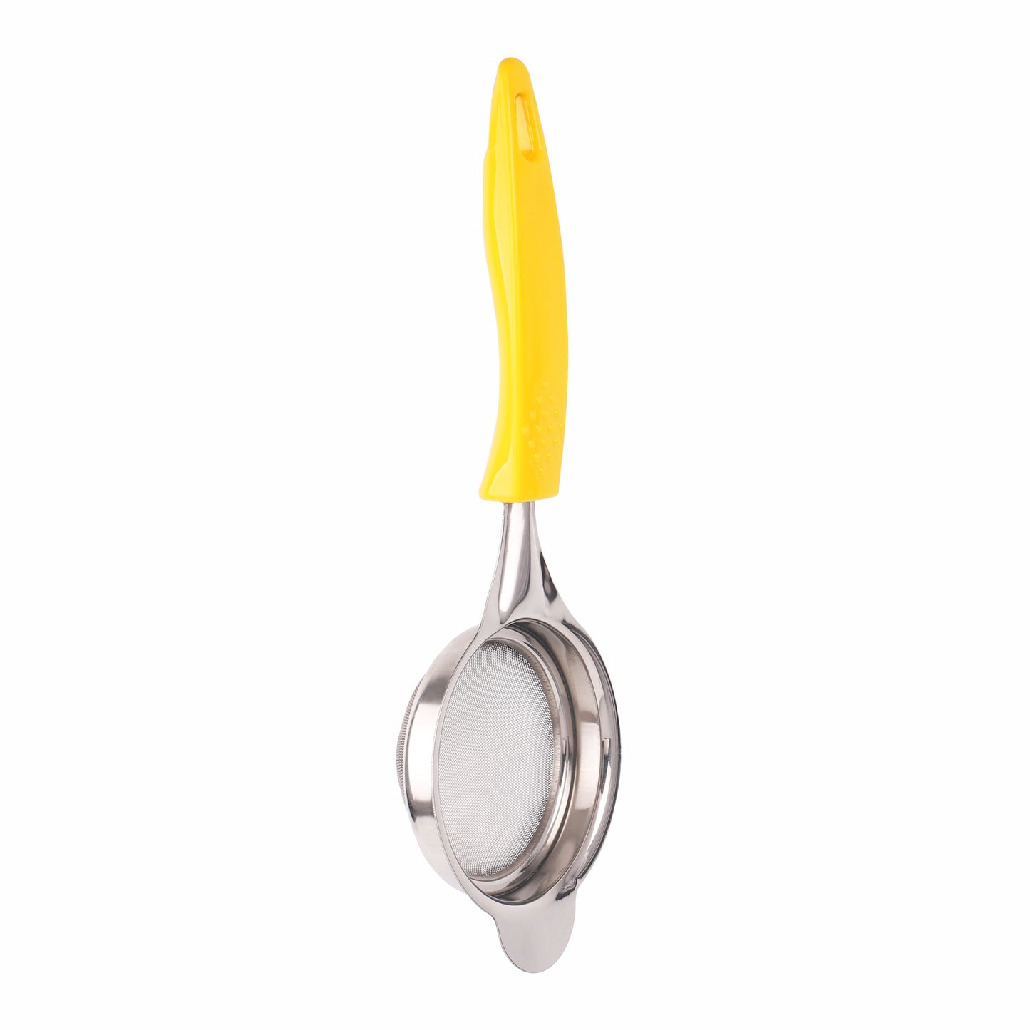 Classy Touch - Tea Strainer Stainless Steel Double Mesh Tea Strainer (Small) Yellow - Ghar Sajawat