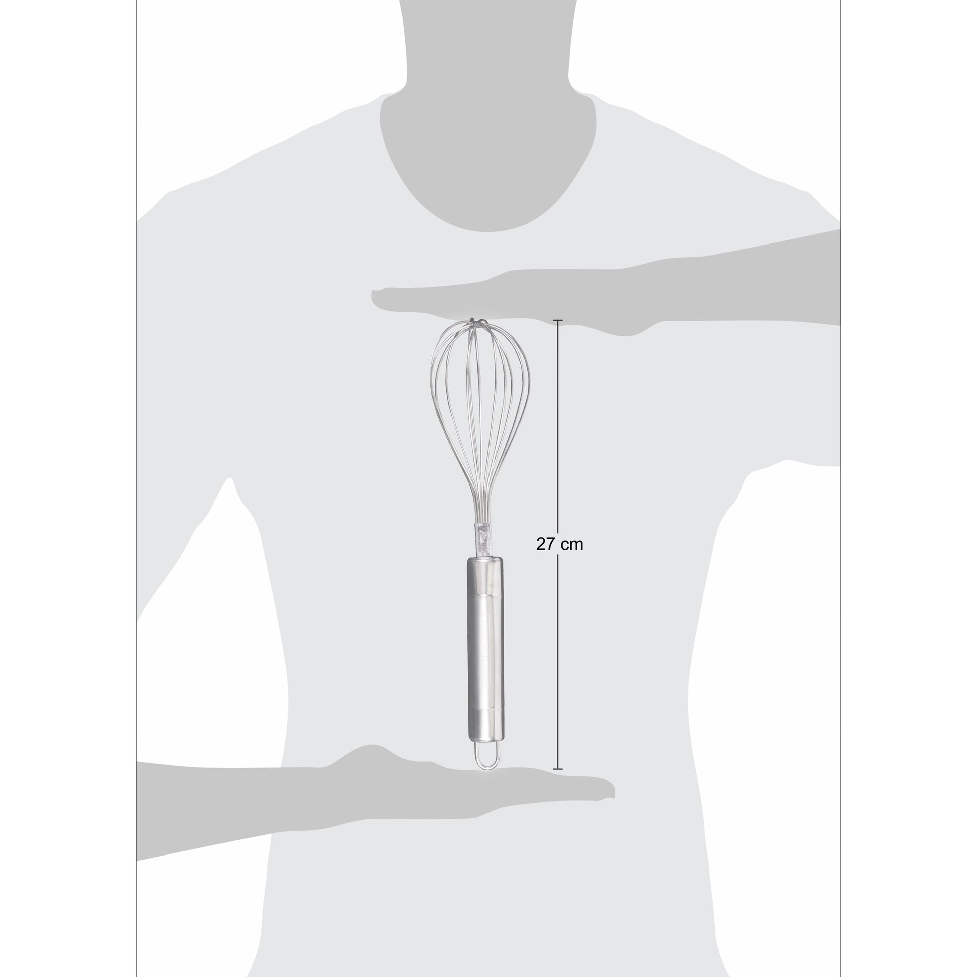 Classy Touch - Whisk Rotation Stainless Steel Whisk Silver - Ghar Sajawat