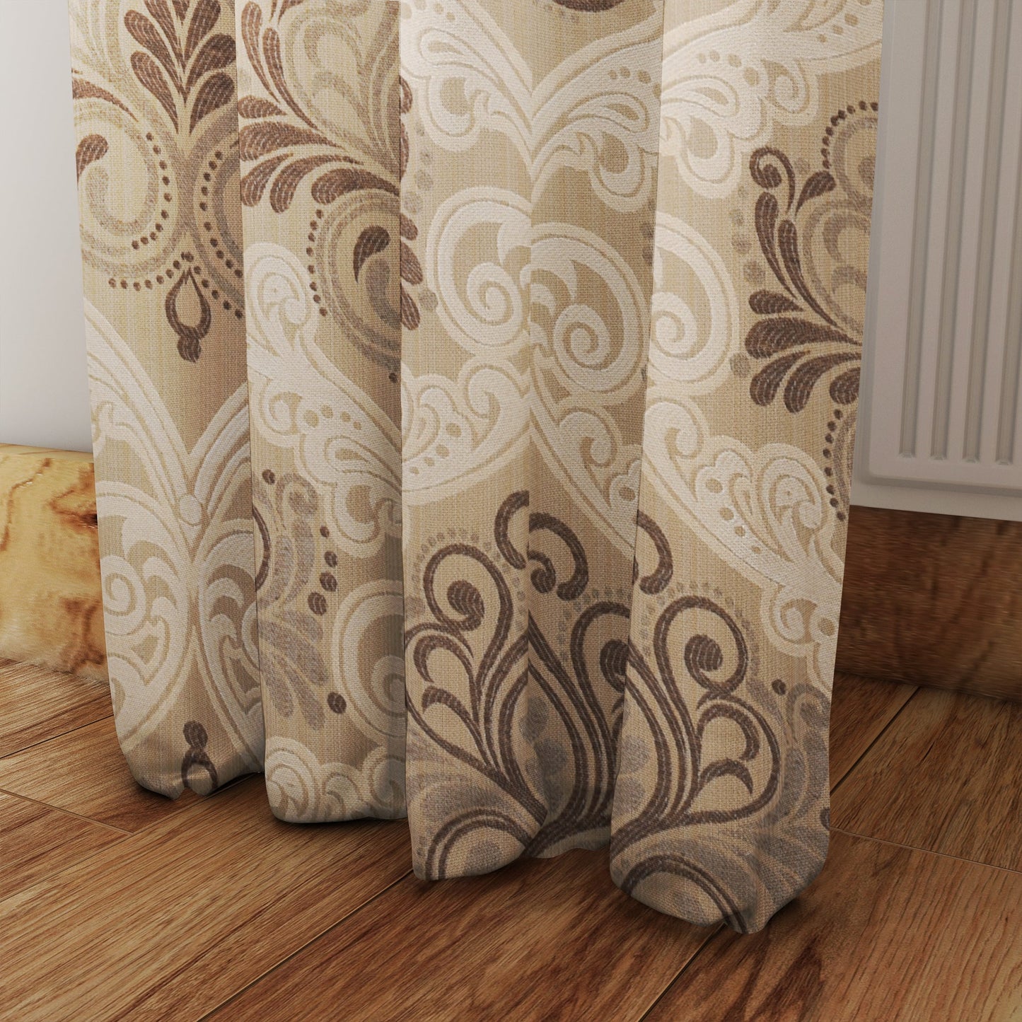 Curtain Street - Irish Medallion Curtain (75002-2) Beige