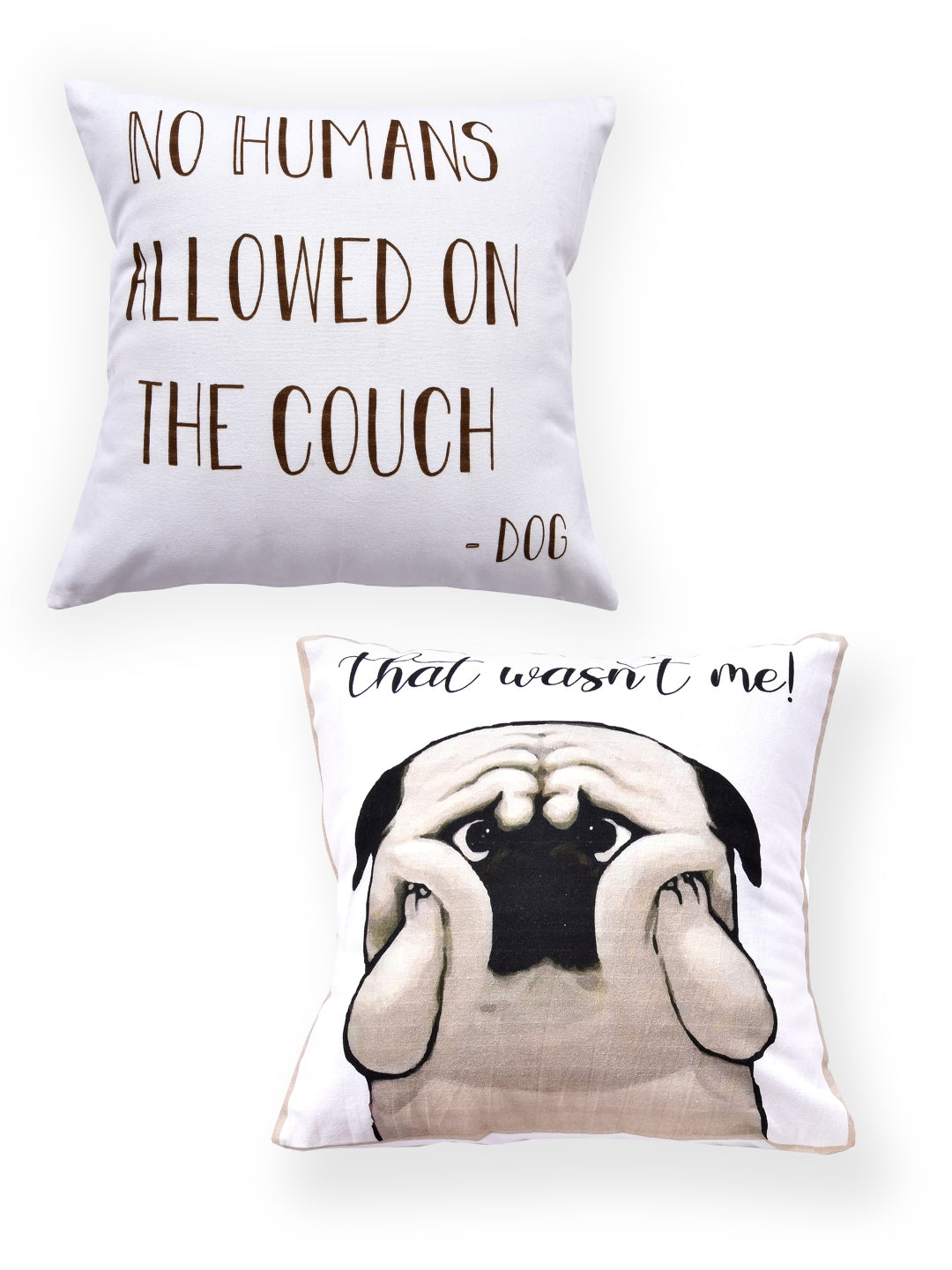 Dog Print Set of 2 Cushion Cover