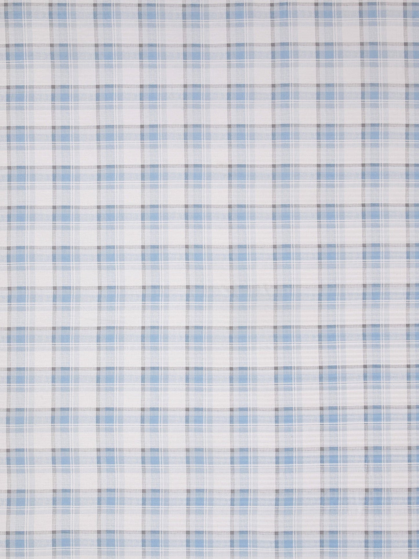 Check Print 100%Cotton Super King Bedsheet Set for Double Bed