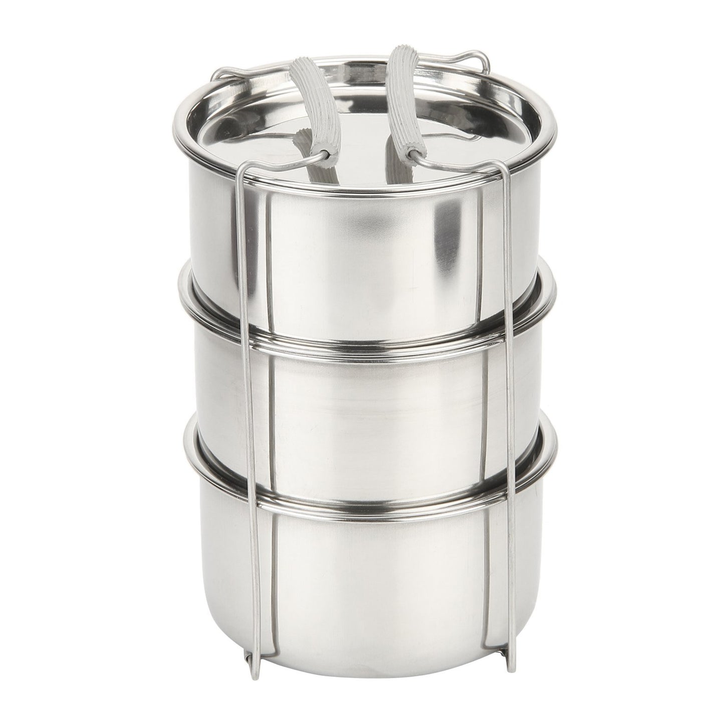 Jaypee Plus - Hotline 3 Stainless Steel Electric Lunch Box Set Of 3Pcs () Black - Ghar Sajawat