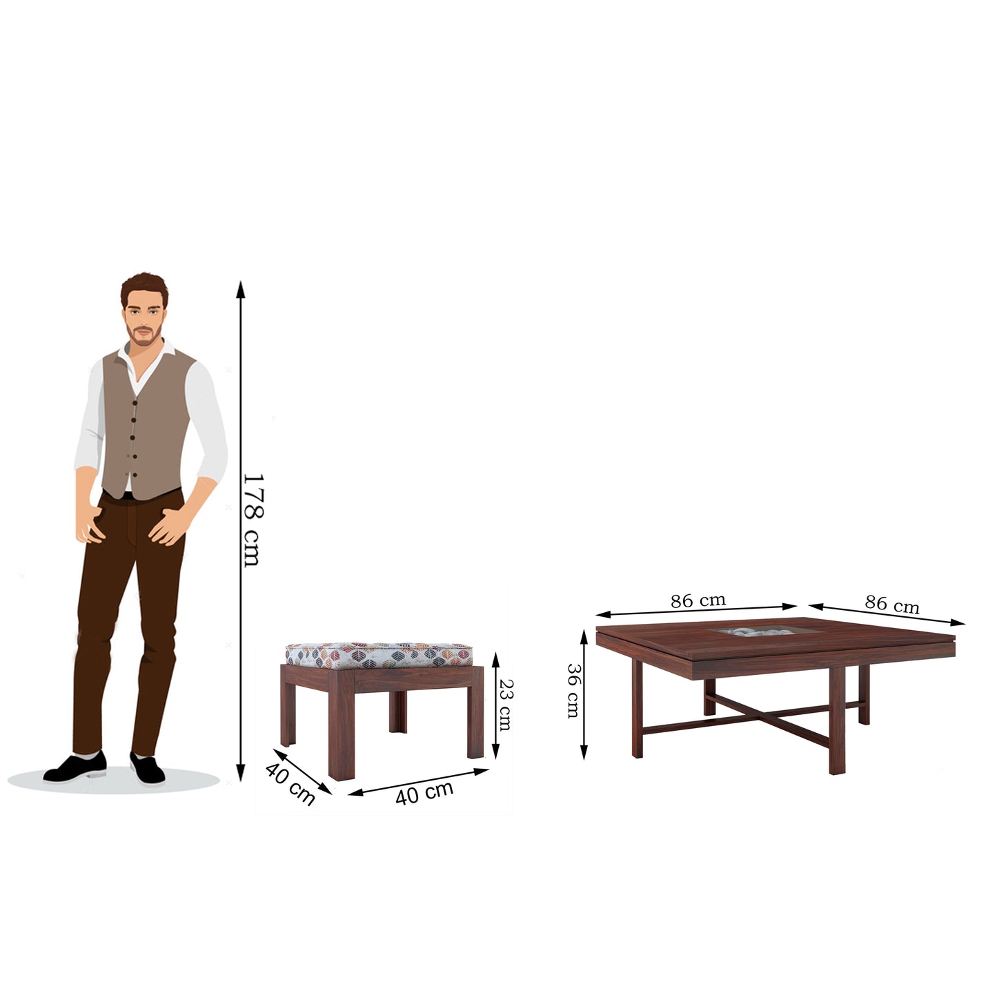 Max Floral Coffee Table - Ghar Sajawat