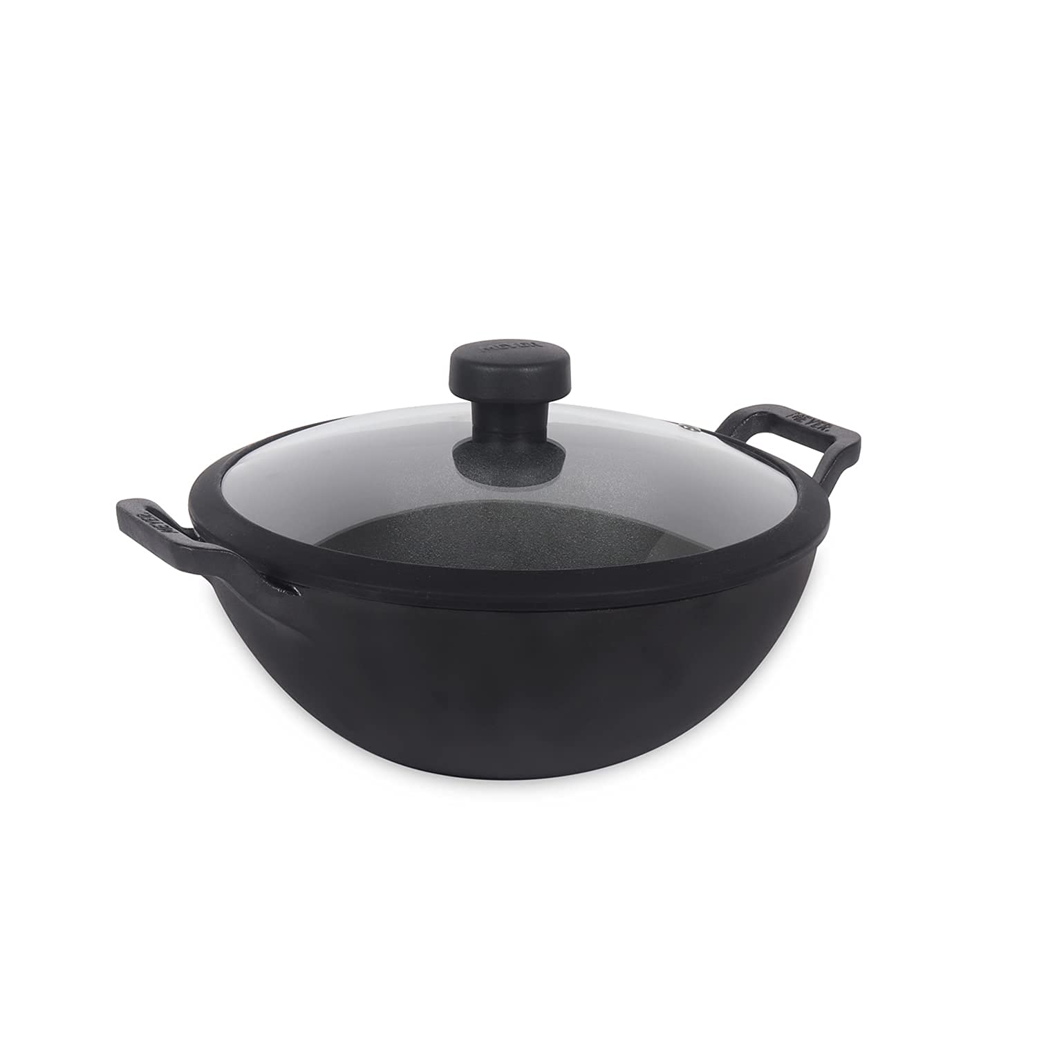 Meyer - PreSeasoned Deep Kadai Cast Iron TOXIN-Free 20 Cm Black - Ghar Sajawat