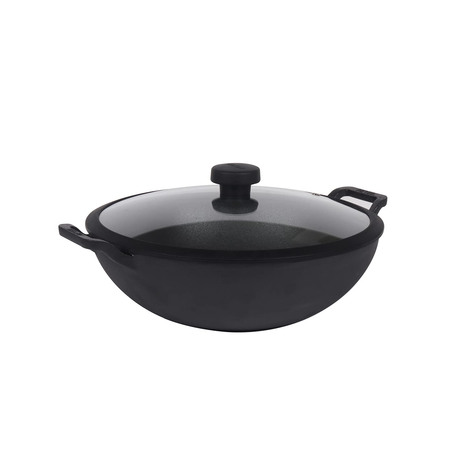 Meyer - PreSeasoned Kadai Cast Iron TOXIN-Free 26 Cm Black - Ghar Sajawat