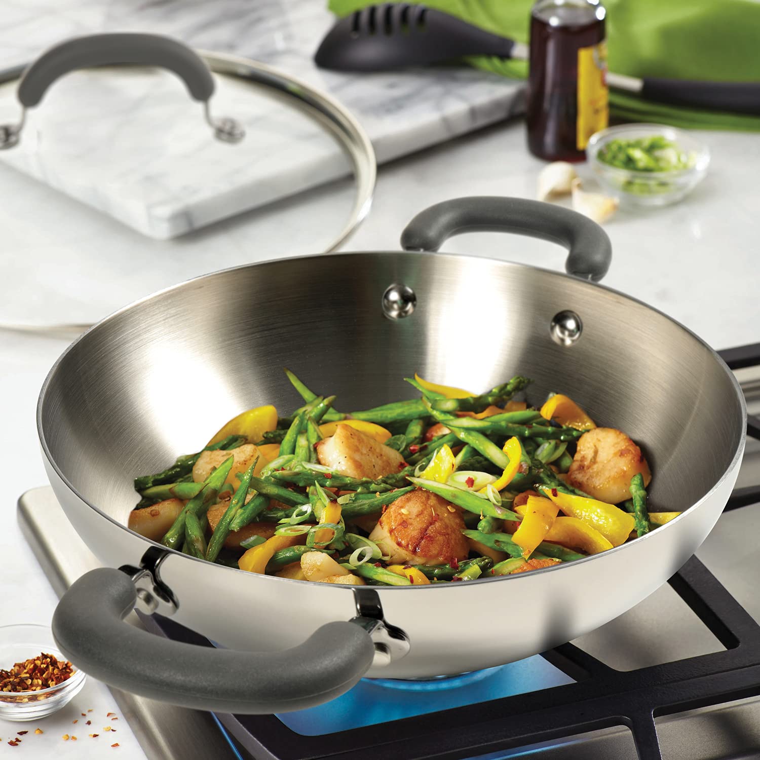 Meyer - Trivantage Kadai Triply Stainless Steel 22 Cm - 2 Ltr Silver - Ghar Sajawat