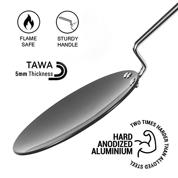 Milton - Procook Tawa Hard Anodized 24 Cm Dark Grey - Ghar Sajawat