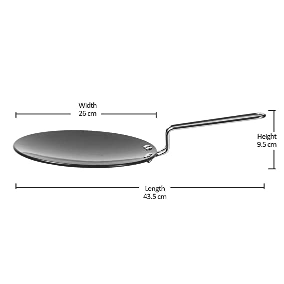 Milton - Procook Tawa Hard Anodized 26 Cm Dark Grey - Ghar Sajawat