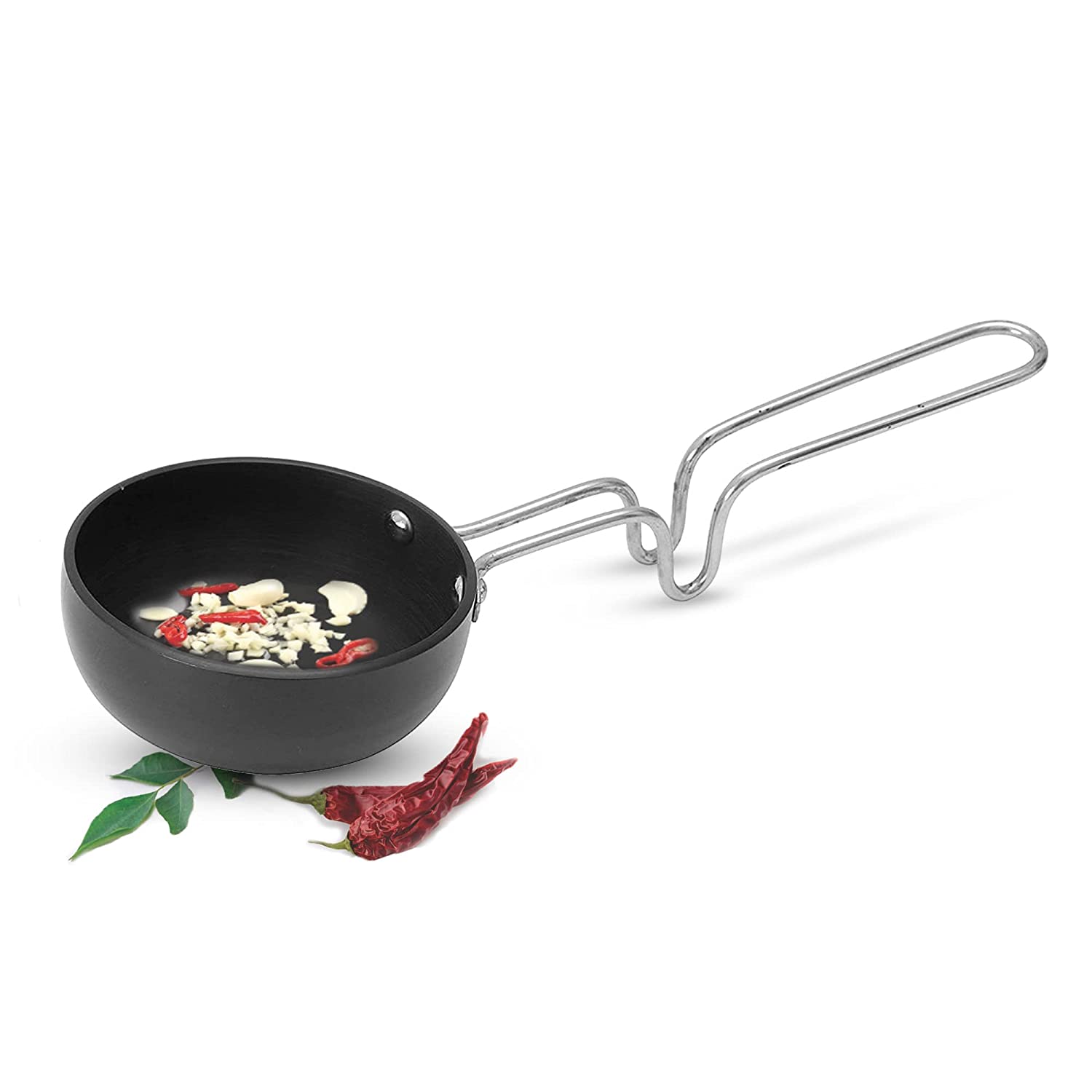 Milton - Procook Tadka Pan Hard Anodized 12 Cm Dark Grey - Ghar Sajawat