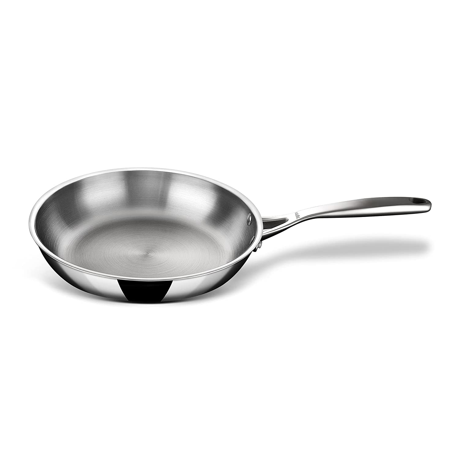 Stahl - Artisan Frypan Triply Stainless Steel 24 Cm - 1.8 Ltr Silver - Ghar Sajawat