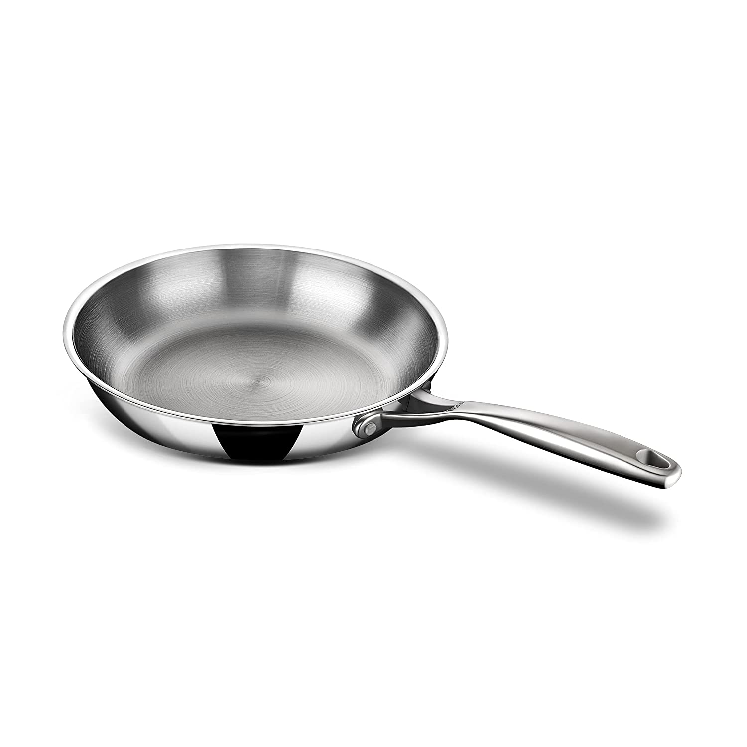 Stahl - Artisan Frypan Triply Stainless Steel 24 Cm - 1.8 Ltr Silver - Ghar Sajawat