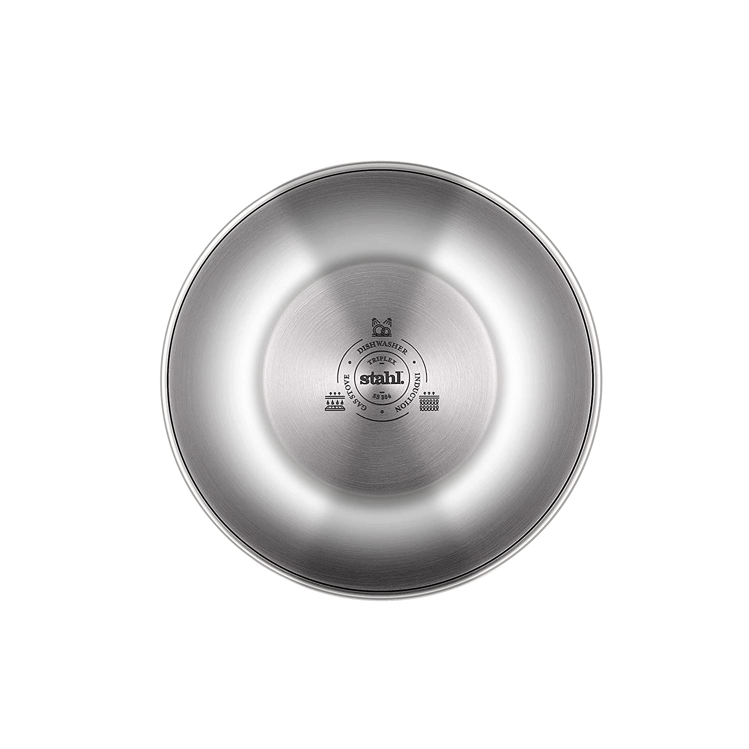 Stahl - Artisan Tasla Triply Stainless Steel 28 Cm - 4.4 Ltr Silver - Ghar Sajawat