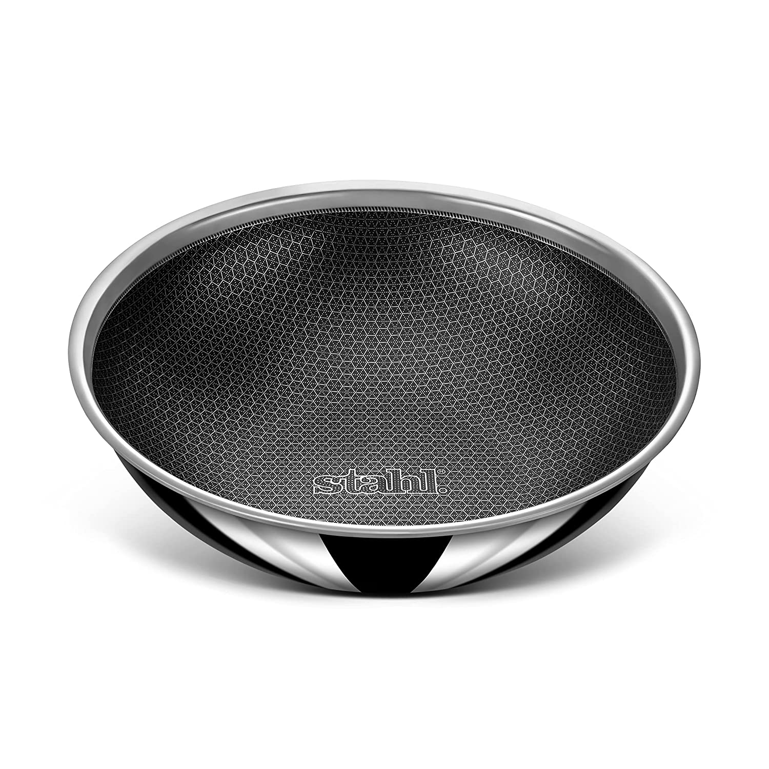 Stahl - Artisan Tasla Triply Stainless Steel 28 Cm - 4.4 Ltr Silver - Ghar Sajawat