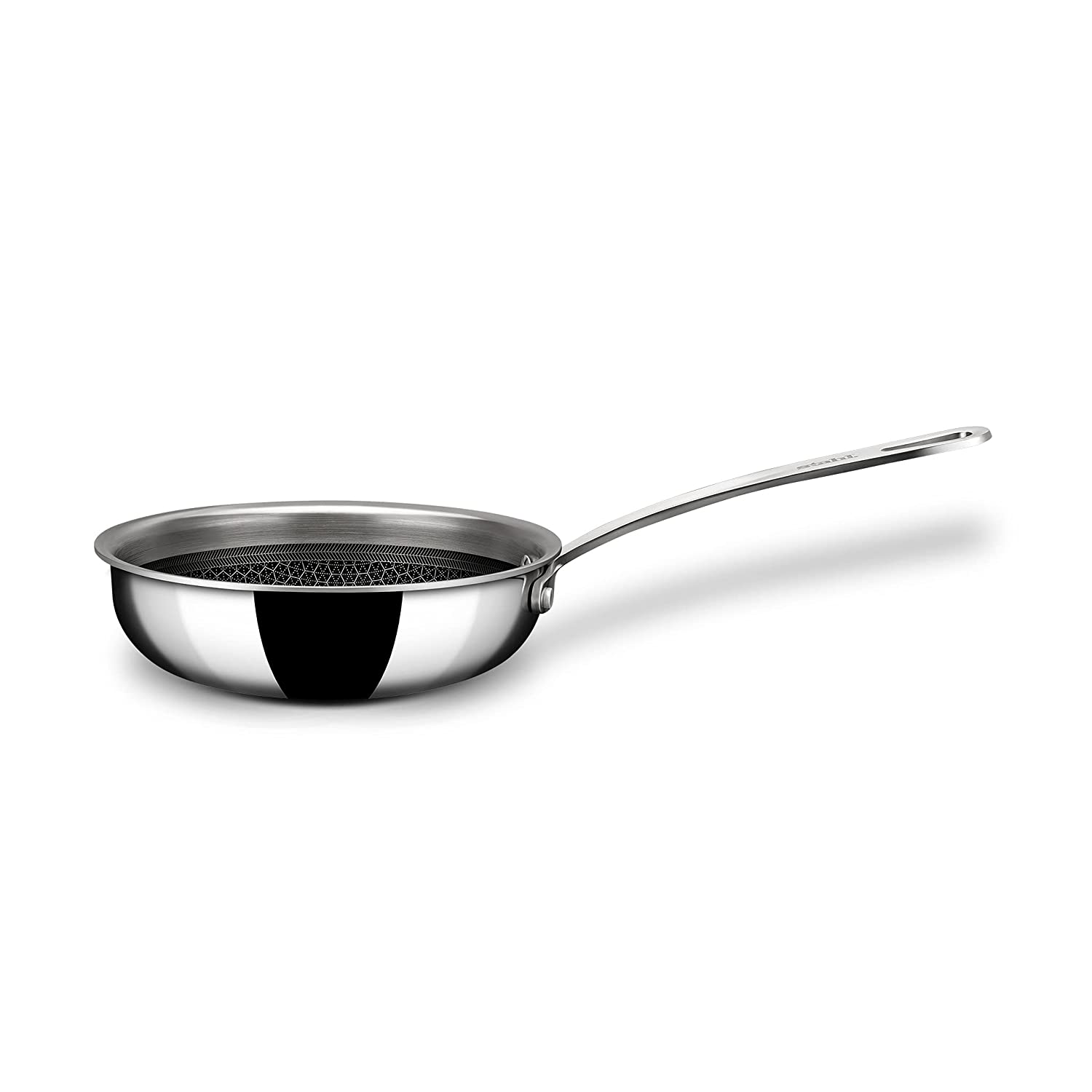 Stahl - Hybrid Frypan Non-Stick Triply Stainless Steel 18 Cm - 0.9 Ltr Silver - Ghar Sajawat