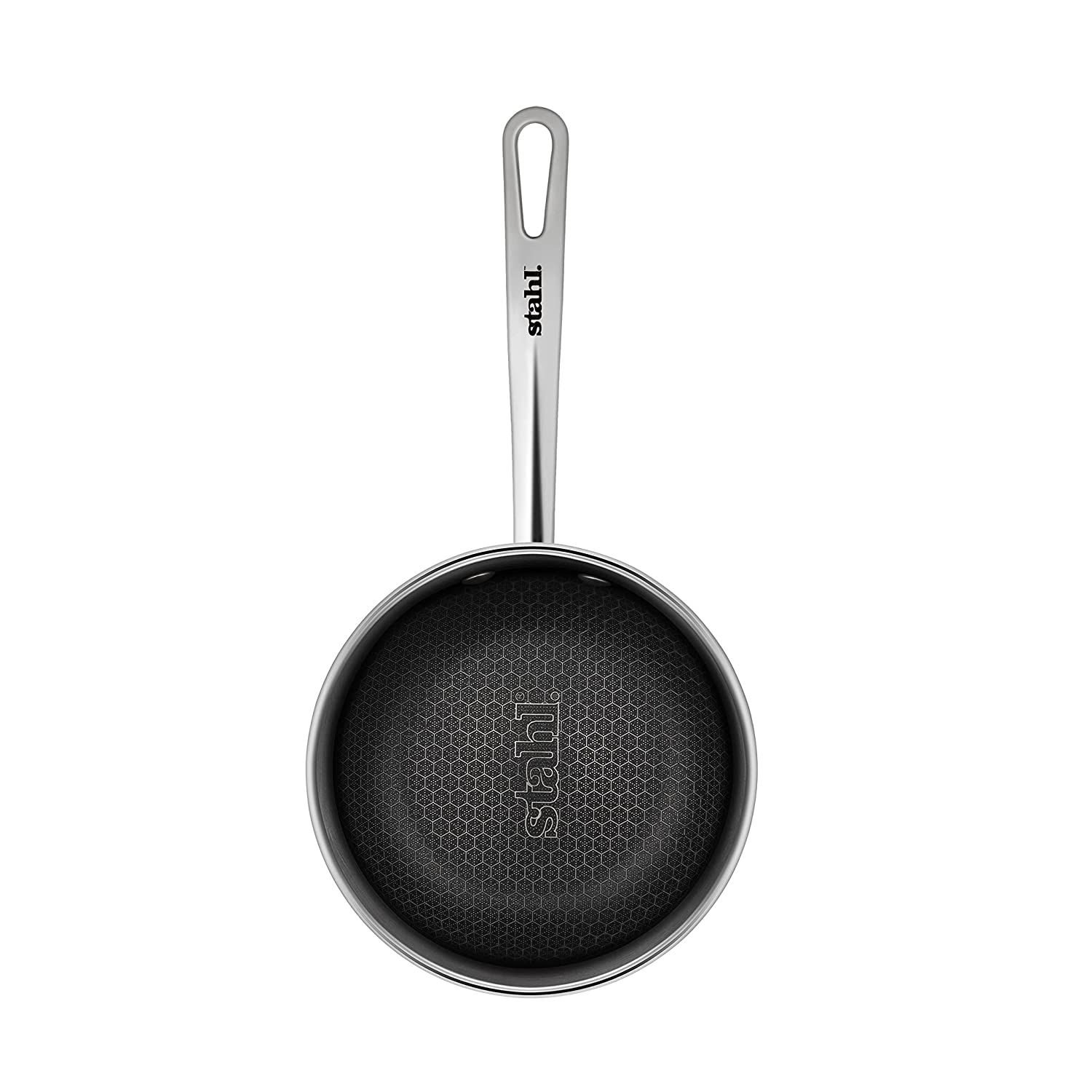 Stahl - Hybrid Frypan Non-Stick Triply Stainless Steel 18 Cm - 0.9 Ltr Silver - Ghar Sajawat
