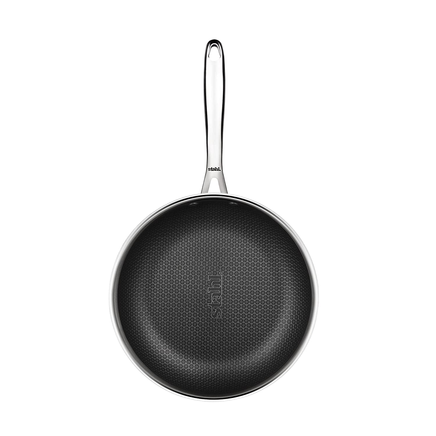 Stahl - Hybrid Frypan Non-Stick Triply Stainless Steel 20 Cm - 1.3 Ltr Silver - Ghar Sajawat