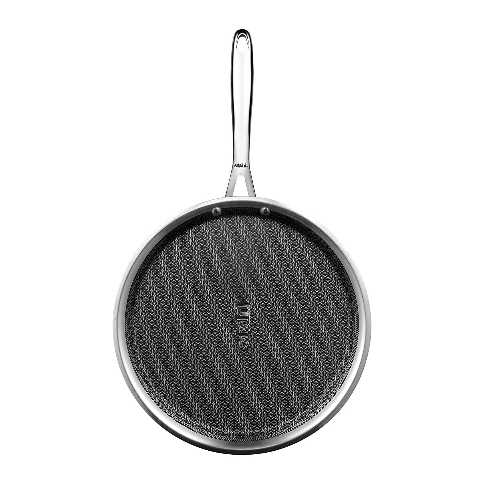 Stahl - Hybrid Tawa Non-Stick Triply Stainless Steel 28 Cm Silver - Ghar Sajawat