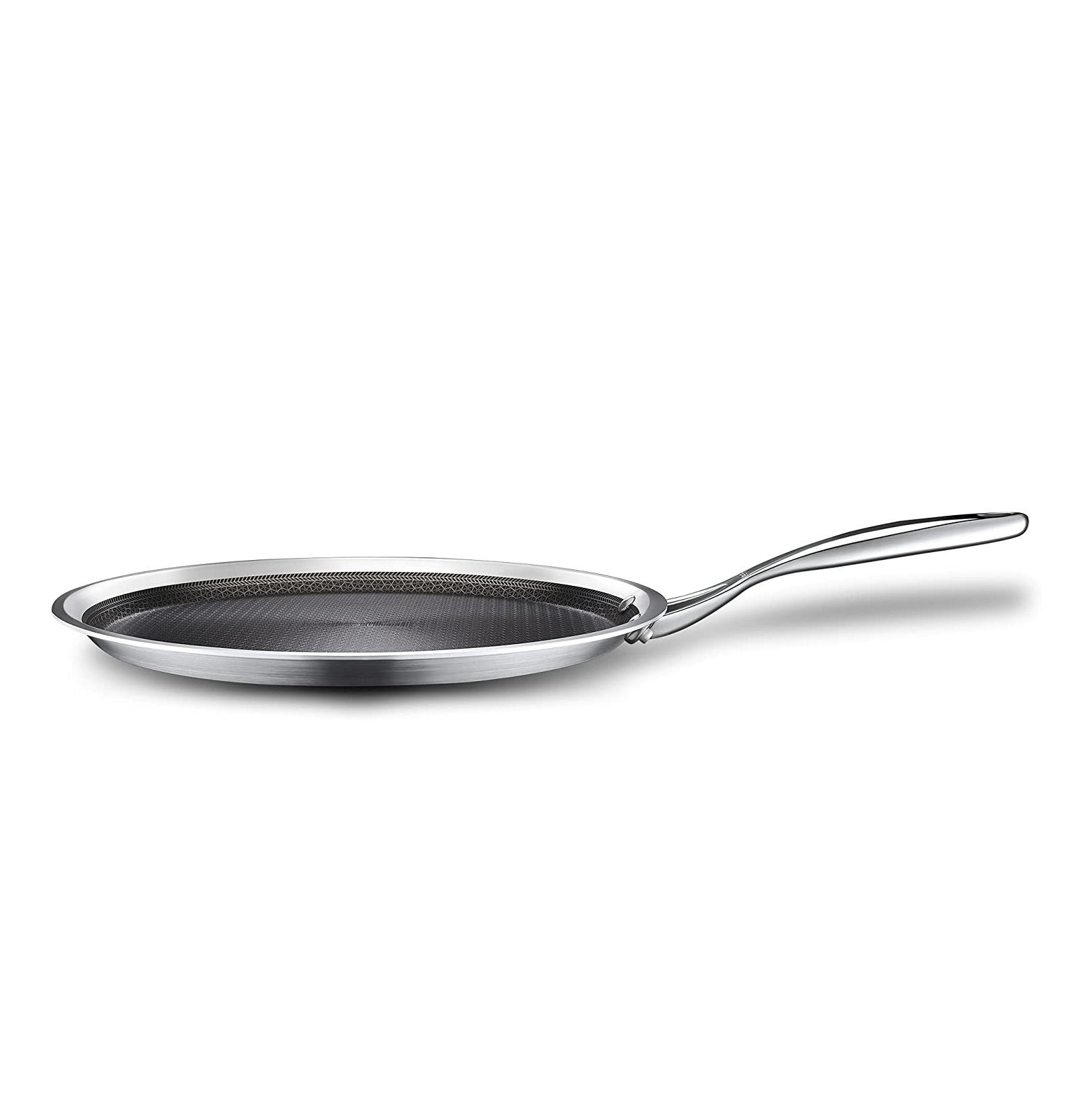 Stahl - Hybrid Tawa Non-Stick Triply Stainless Steel 30 Cm Silver - Ghar Sajawat