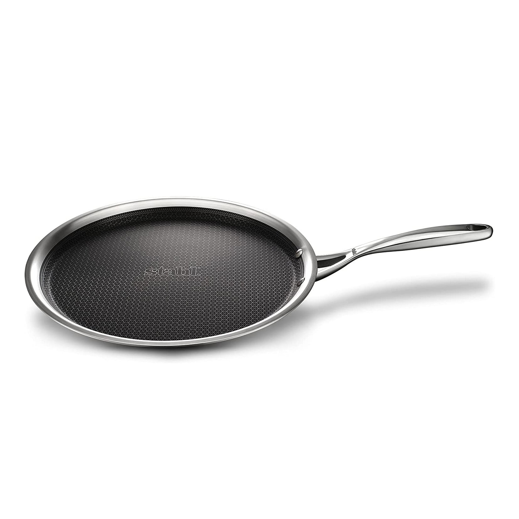 Stahl - Hybrid Tawa Non-Stick Triply Stainless Steel 32 Cm Silver - Ghar Sajawat