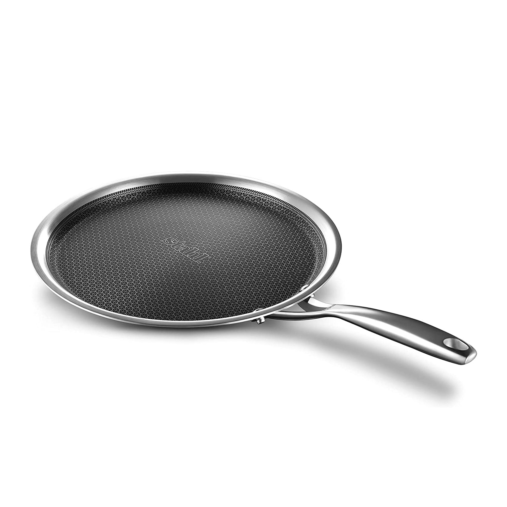 Stahl - Hybrid Tawa Non-Stick Triply Stainless Steel 32 Cm Silver - Ghar Sajawat