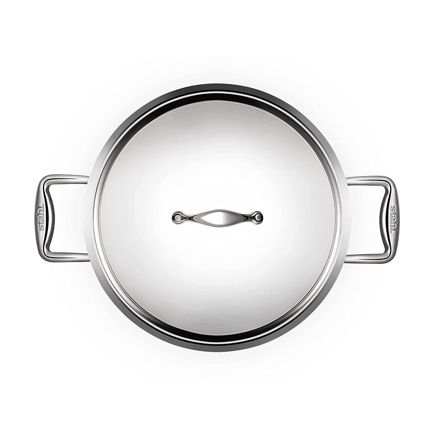 Stahl - Neverstick Kadai Non-Stick Triply Stainless Steel 26 Cm - 3.3 Ltr Silver - Ghar Sajawat