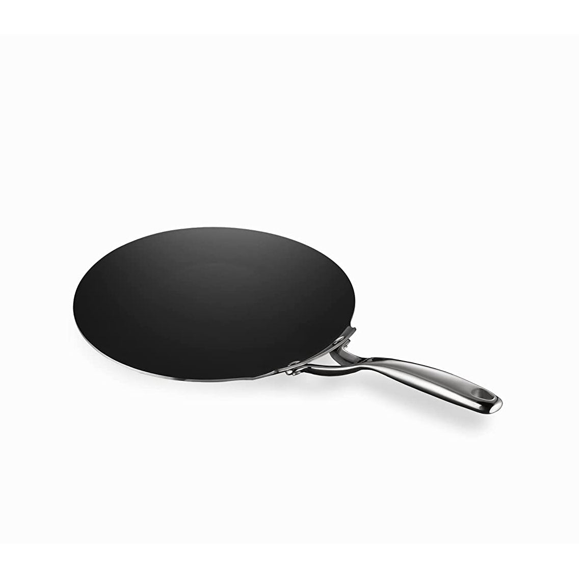 Stahl - Neverstick Tawa Non-Stick Triply Stainless Steel 28 cm Silver - Ghar Sajawat