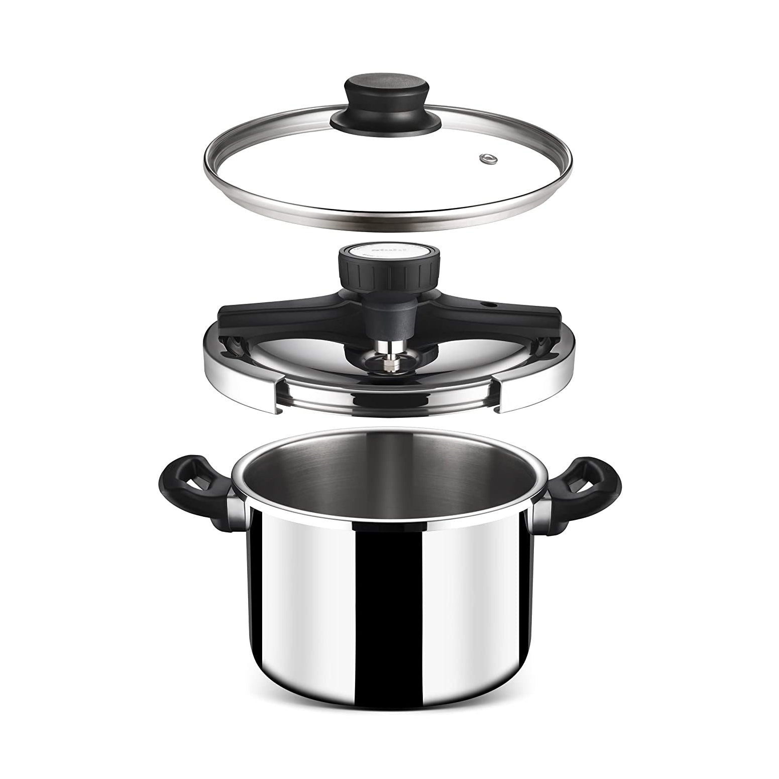 Stahl - Versatil Cooker Triply Stainless Steel 5 Ltr Silver - Ghar Sajawat