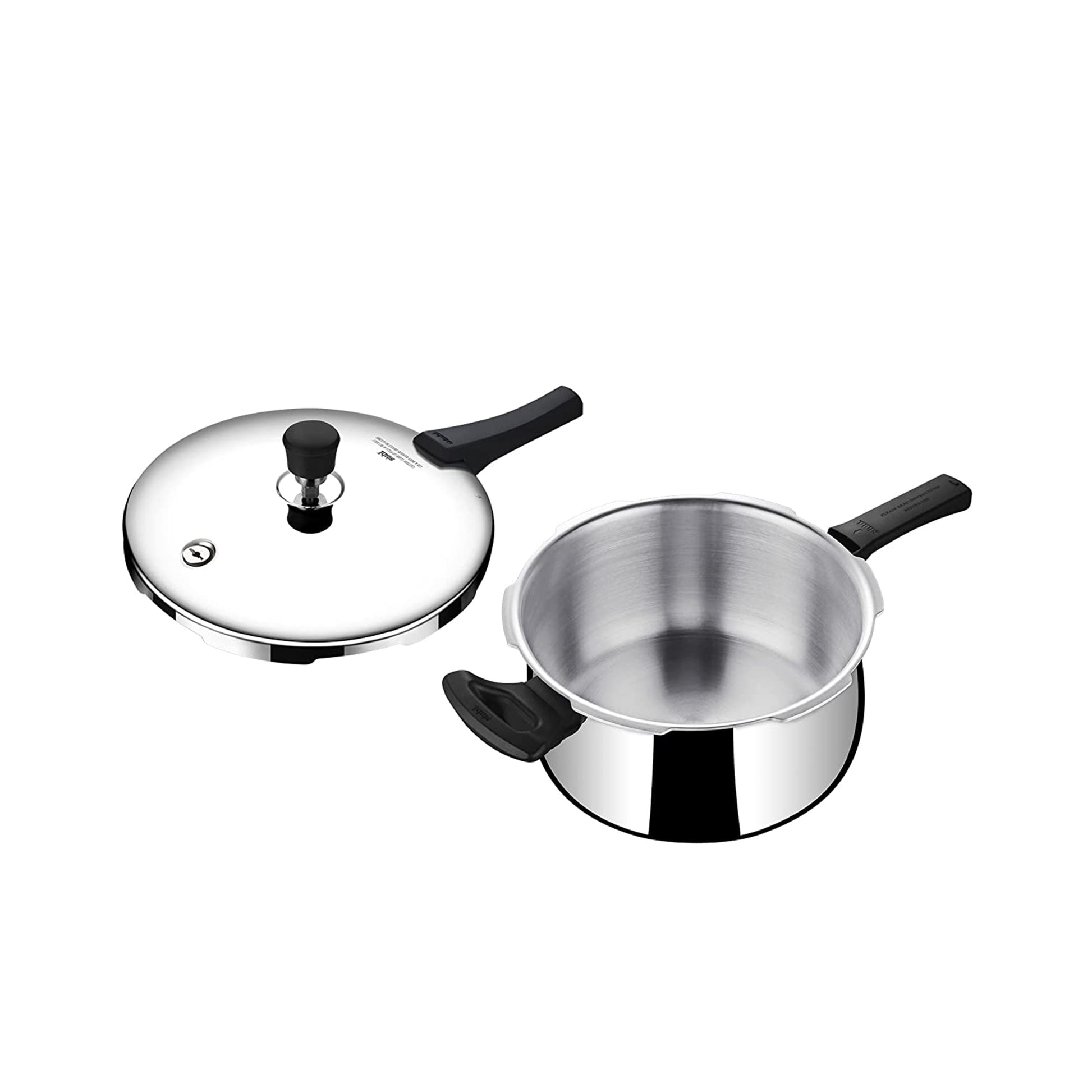 Stahl - Xpress Belly Cooker Triply Stainless Steel 3 Ltr Silver - Ghar Sajawat