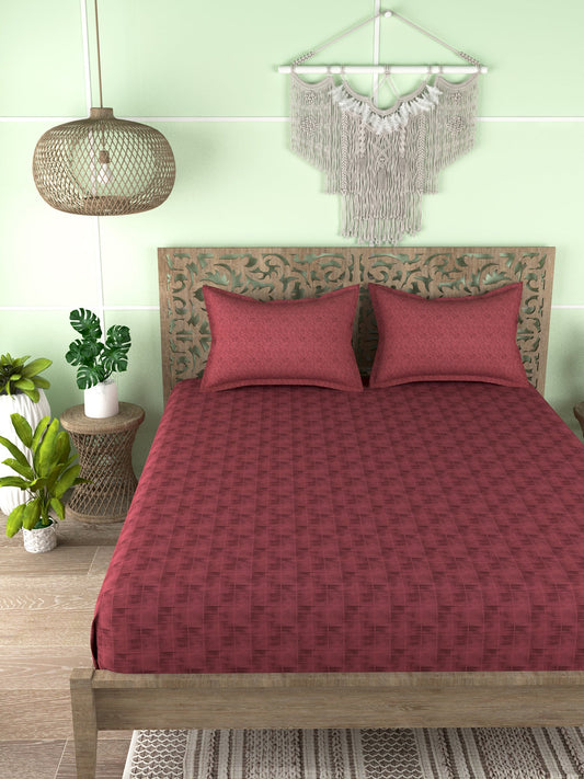 Abstract Super King 100% Cotton Bedsheet Set