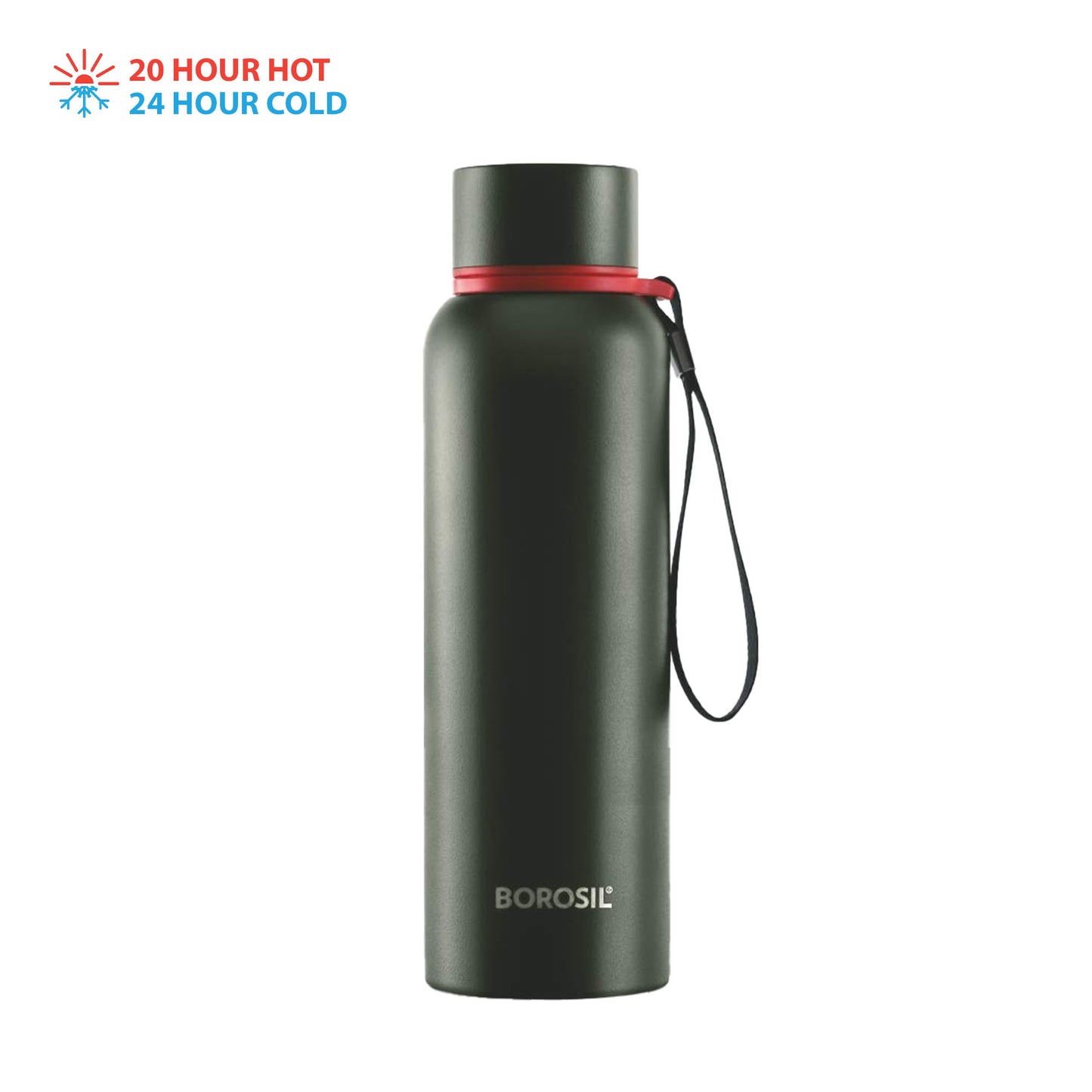 Borosil - Hydra Trek Thermosteel Bottle 850ML Green - Ghar Sajawat