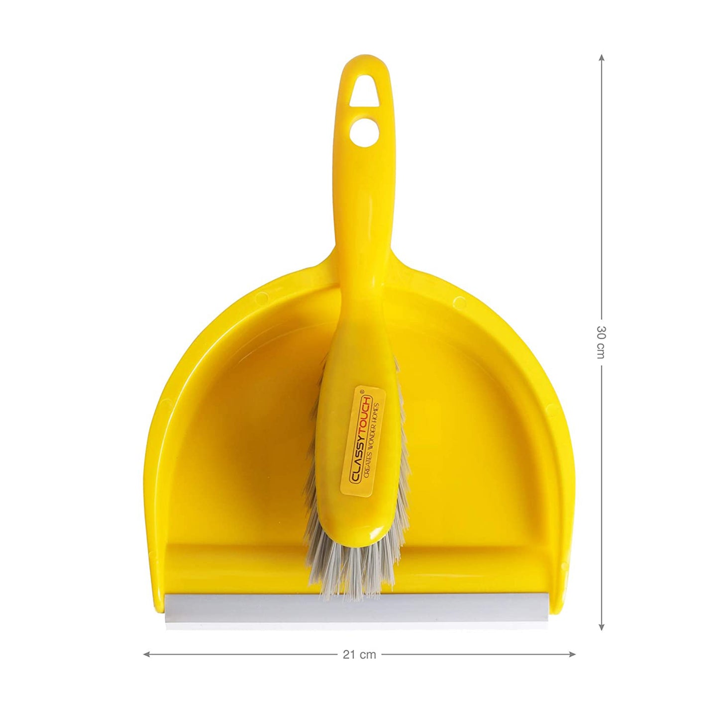 Classy Touch - Dustpan Set (Ct-0158) Yellow - Ghar Sajawat