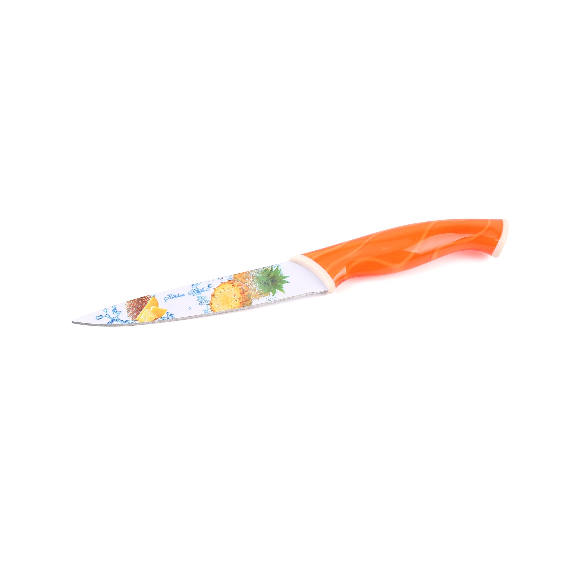 Classy Touch - Kitchen Knife Stainless Steel Orange - Ghar Sajawat