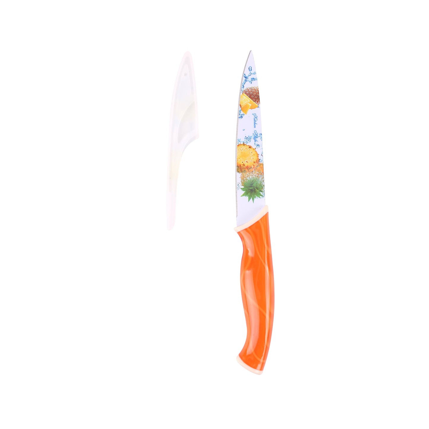 Classy Touch - Kitchen Knife Stainless Steel Orange - Ghar Sajawat