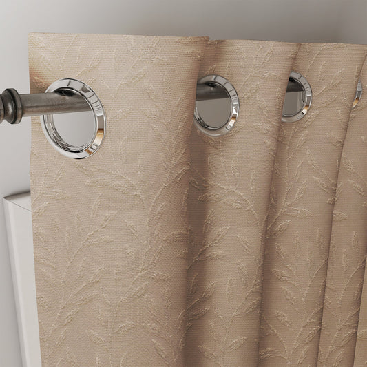 Curtain Street - Avenue Leaf Curtain (101) Beige