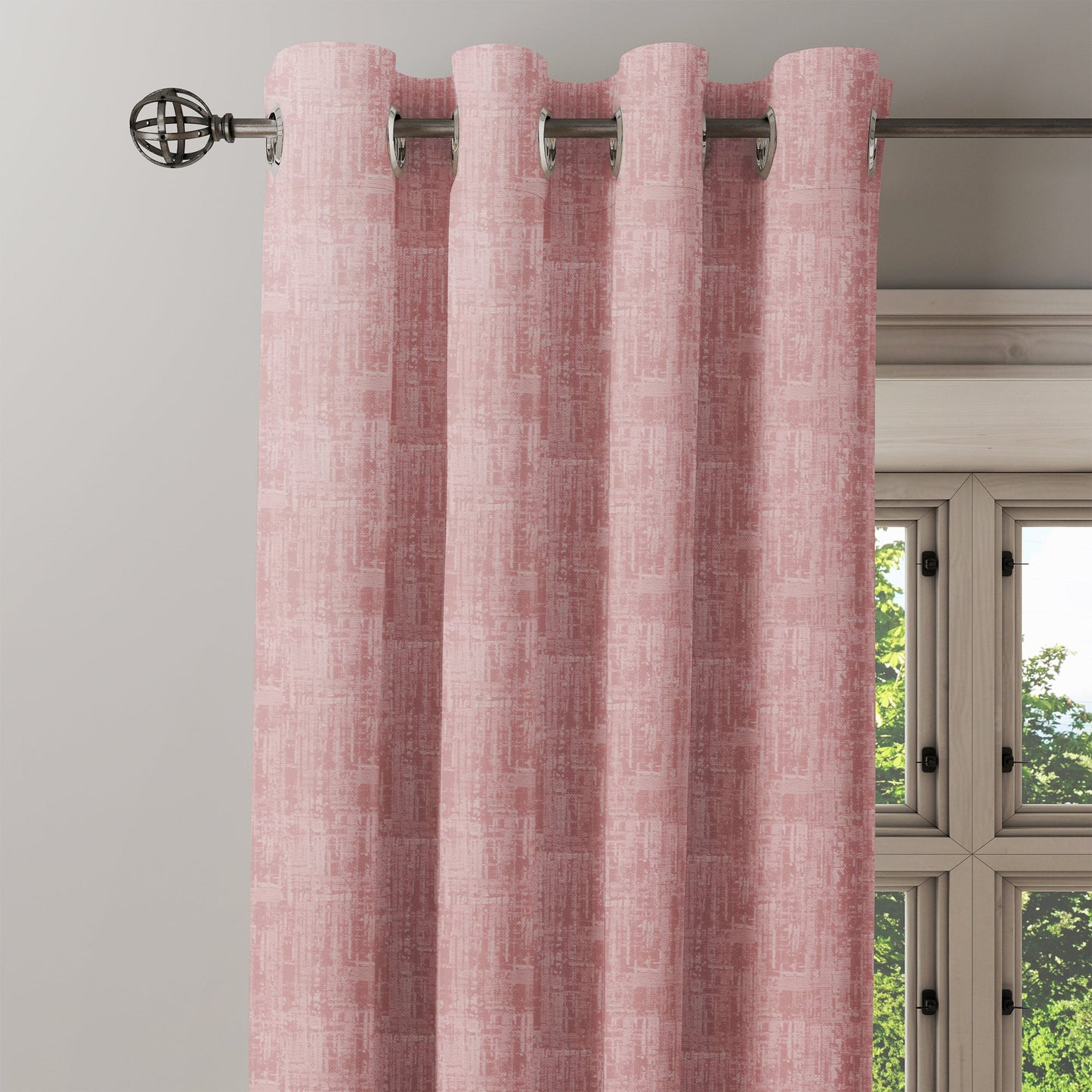 Curtain Street - Cameo Texture Curtain (00002-045) Pink