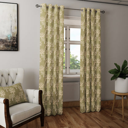 Curtain Street - Heavy Print 101 Green