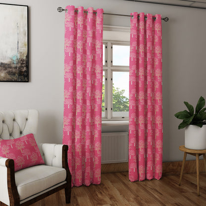 Curtain Street - Heavy Print 101 Pink