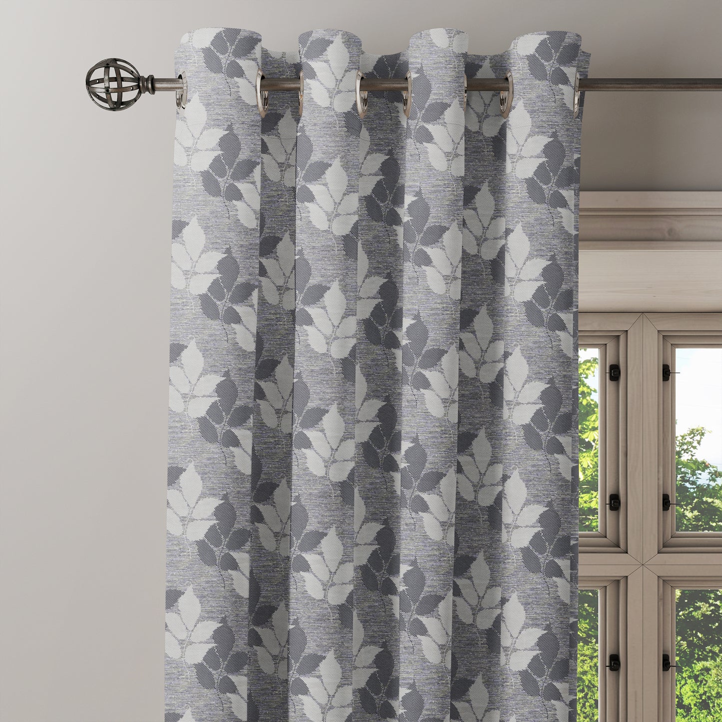 Curtain Street - Heavy Print 105 Grey